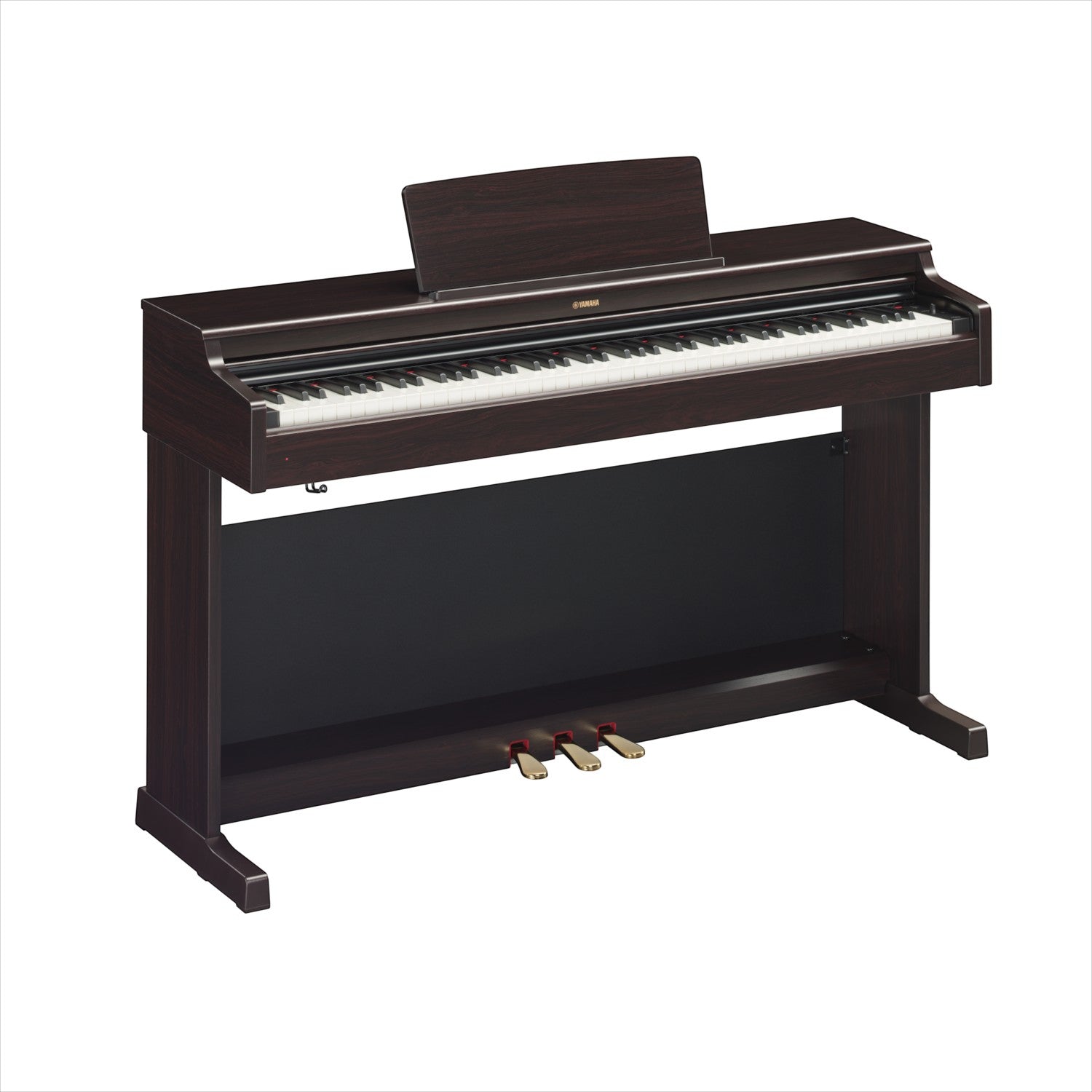 Đàn piano điện Yamaha YDP164 màu gỗ hồng đậm tại TÂN NHẠC CỤ với bàn phím GH3 và thiết kế thùng đàn sang trọng