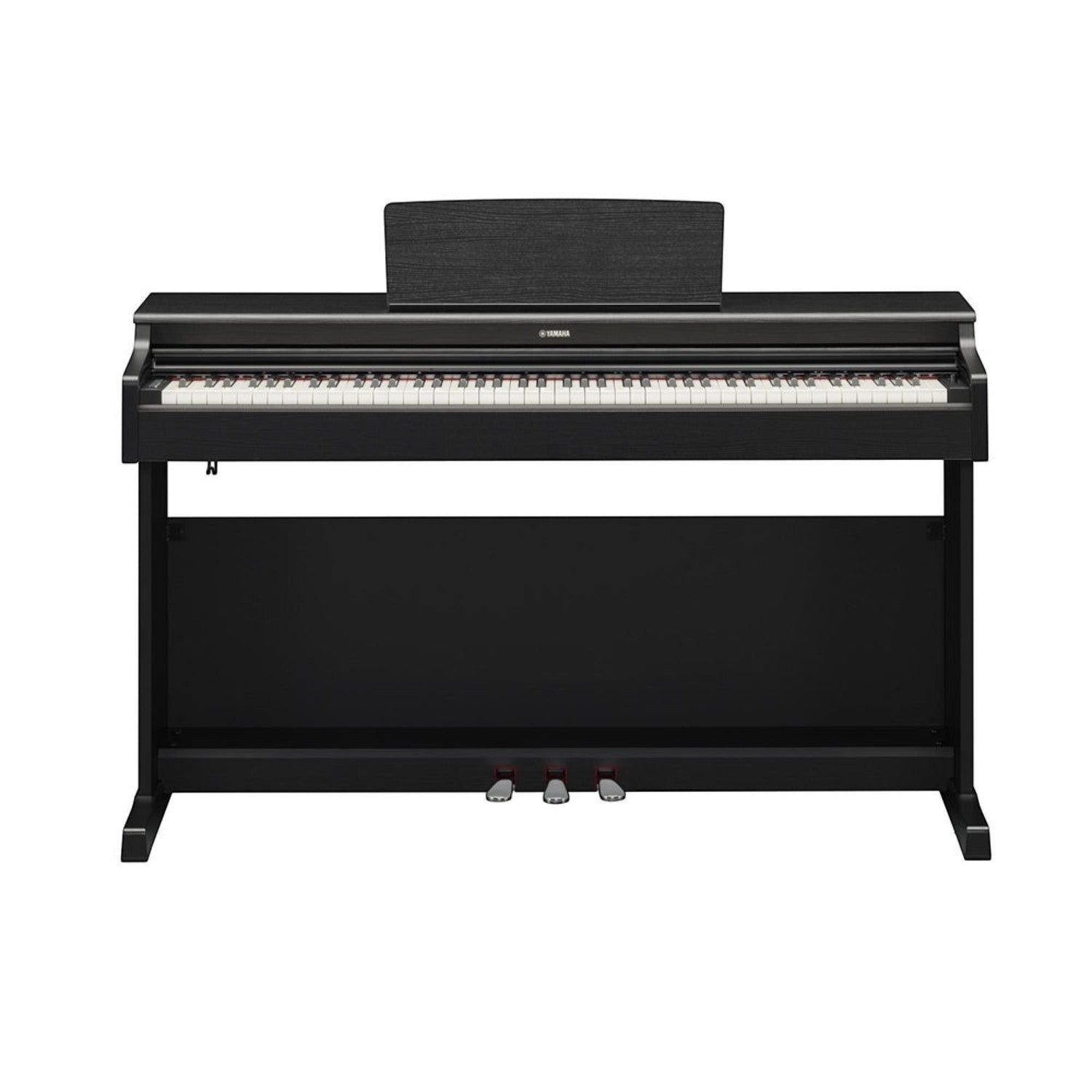Đàn piano điện Yamaha YDP-165 màu đen dáng tủ đứng tại TÂN NHẠC CỤ với bàn phím GH3 và cụm 3 pedal