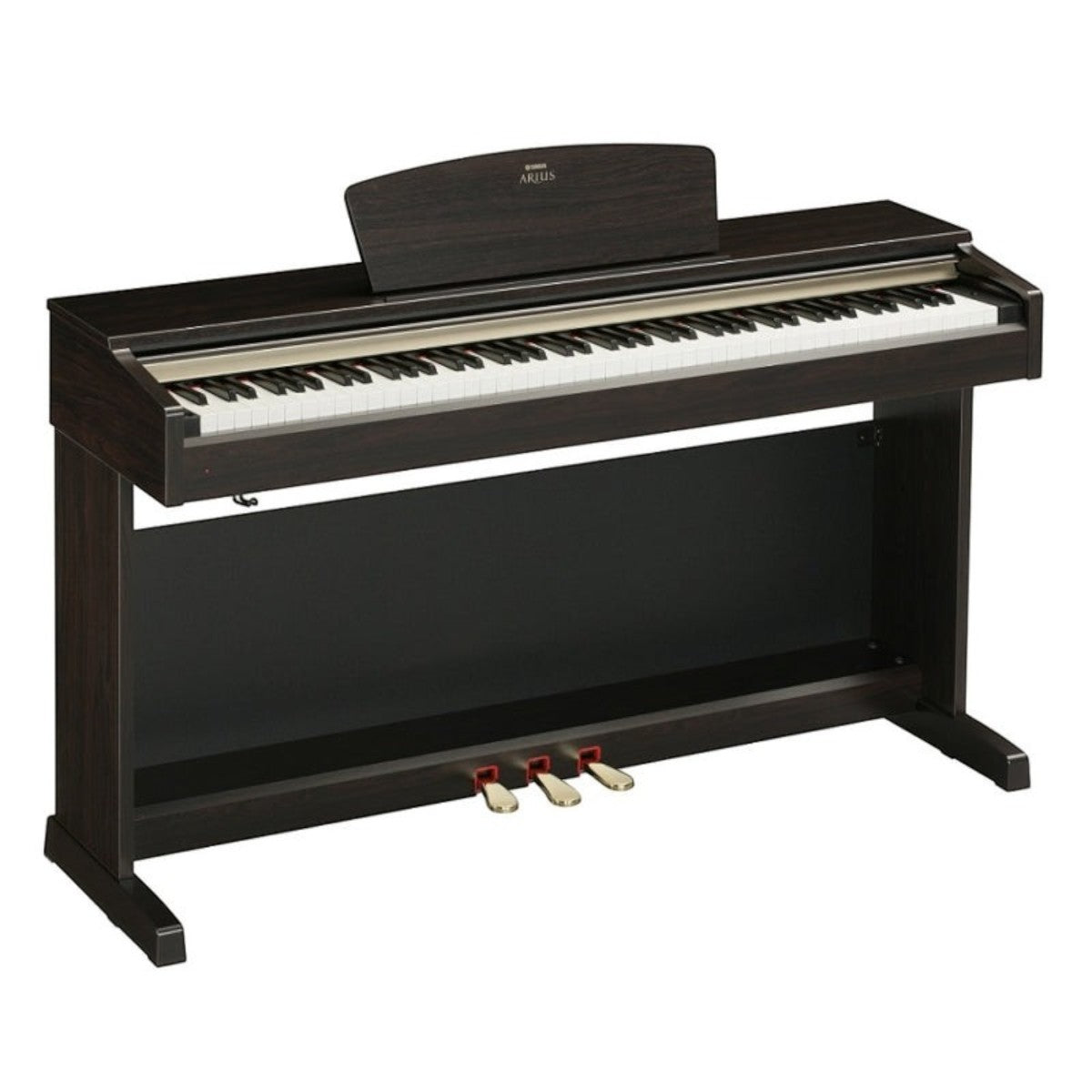Đàn piano điện TÂN NHẠC CỤ Yamaha YDP321 dáng tủ màu gỗ tối sang trọng với 3 pedal và bàn phím búa 88 phím