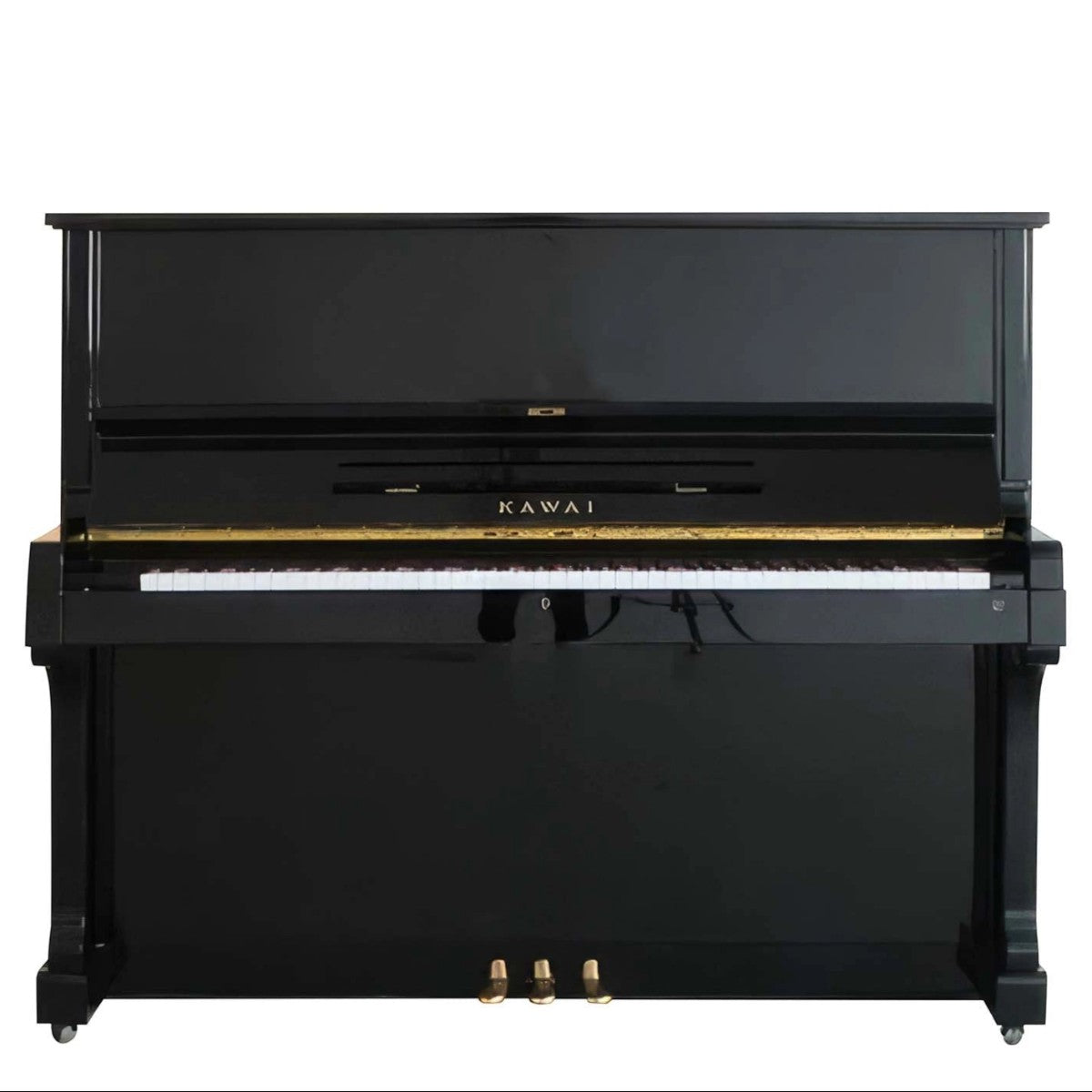 Đàn piano cơ upright Kawai KS5F màu đen bóng sang trọng tại TÂN NHẠC CỤ, thiết kế thùng lớn 132cm uy lực.