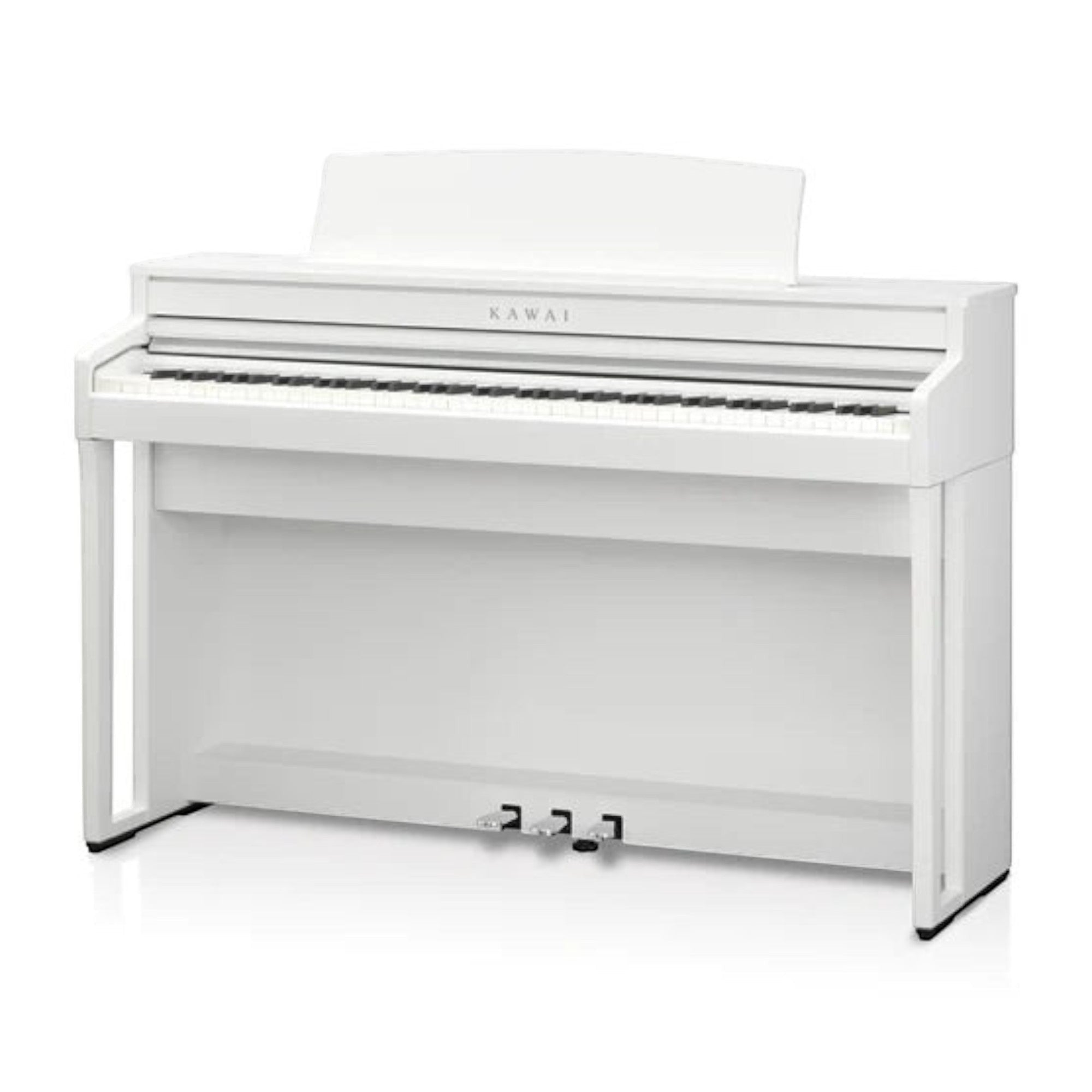 Đàn piano điện TÂN NHẠC CỤ Kawai CA49 màu trắng, dáng tủ sang trọng với bàn phím gỗ Grand Feel Compact cao cấp