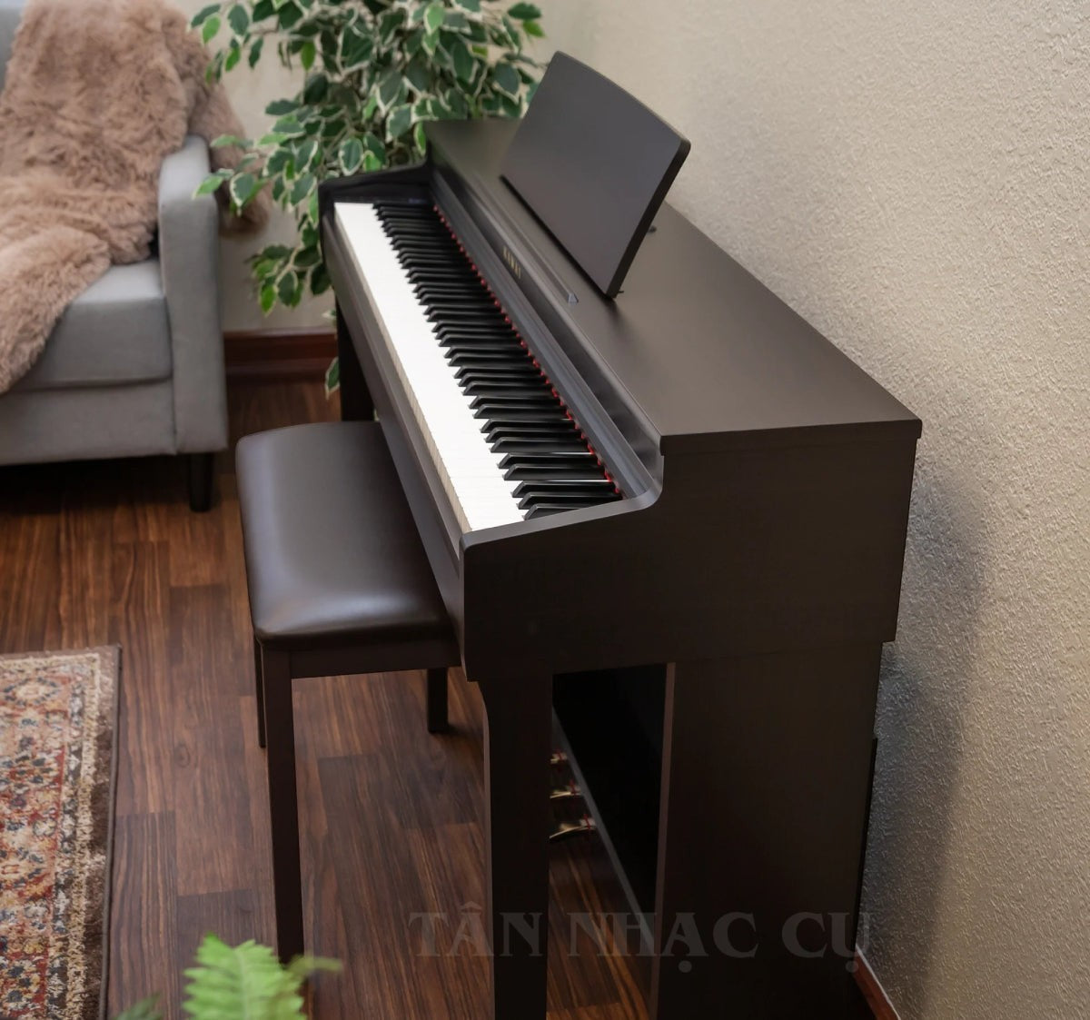 Đàn piano điện Kawai CN201 màu Premium Rosewood sang trọng với thiết kế tủ đàn hiện đại tại TÂN NHẠC CỤ