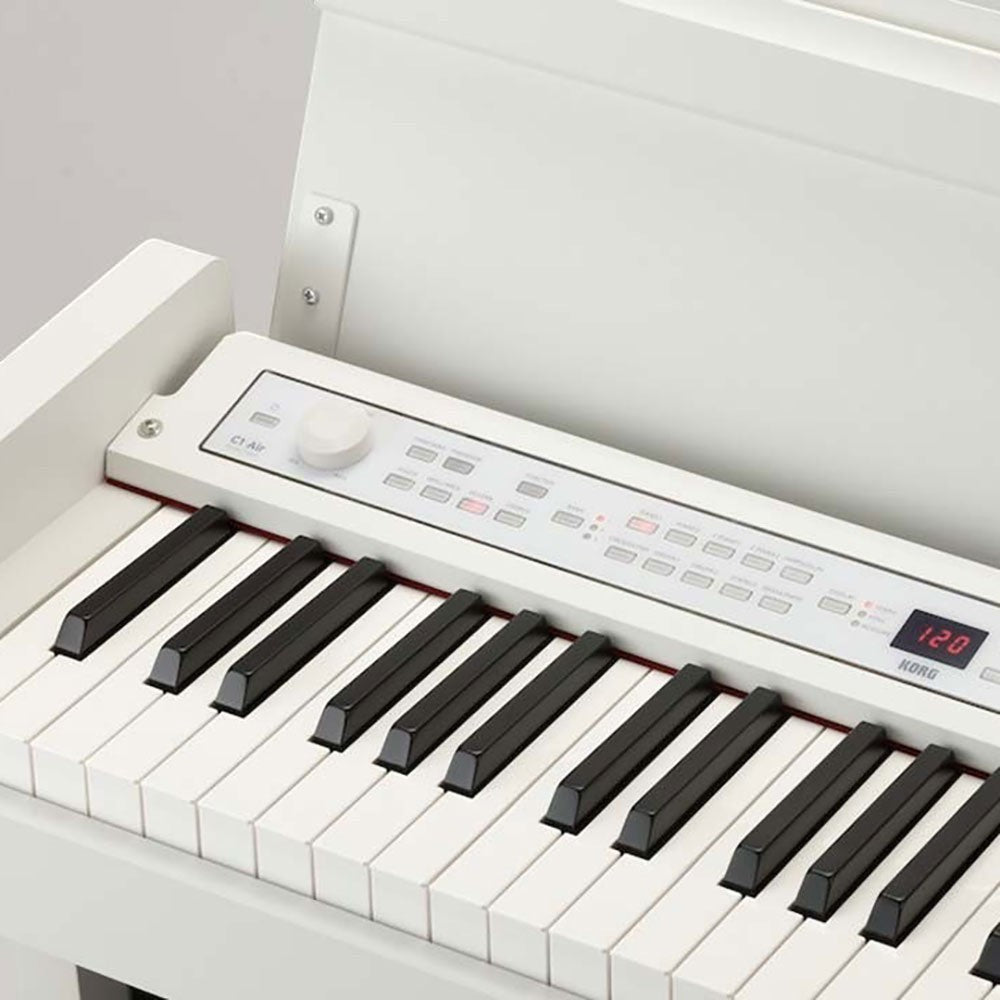 Bàn phím đàn piano điện Korg C1 Air màu trắng với cơ chế phím RH3 cao cấp tại TÂN NHẠC CỤ