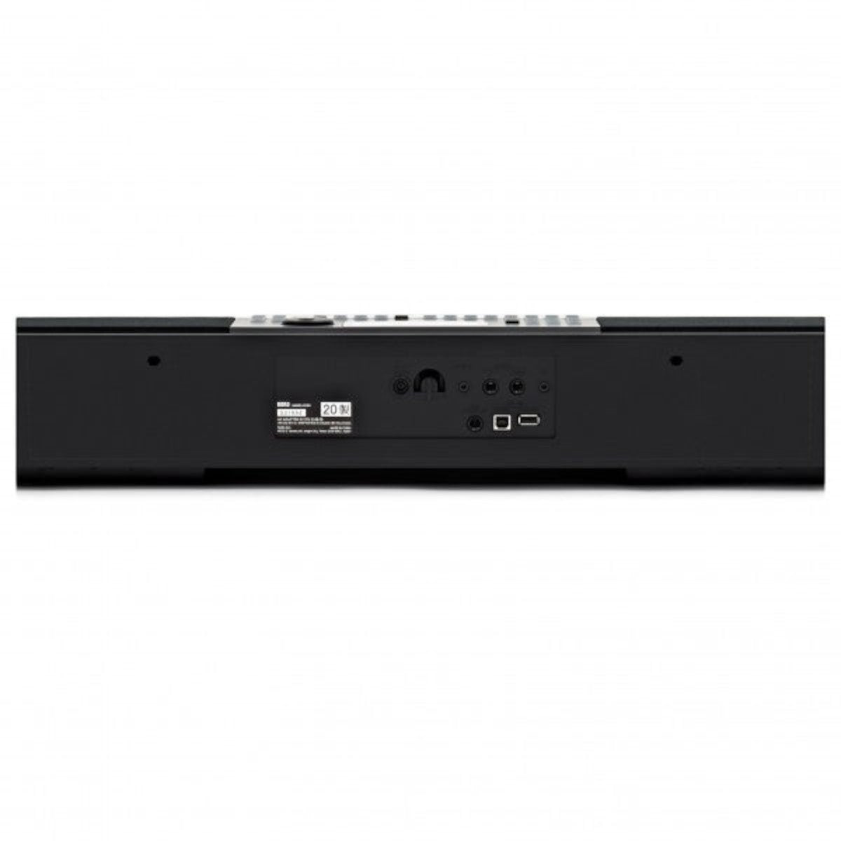 Mặt sau đàn piano điện TÂN NHẠC CỤ Korg XE20 với các cổng kết nối âm thanh và USB