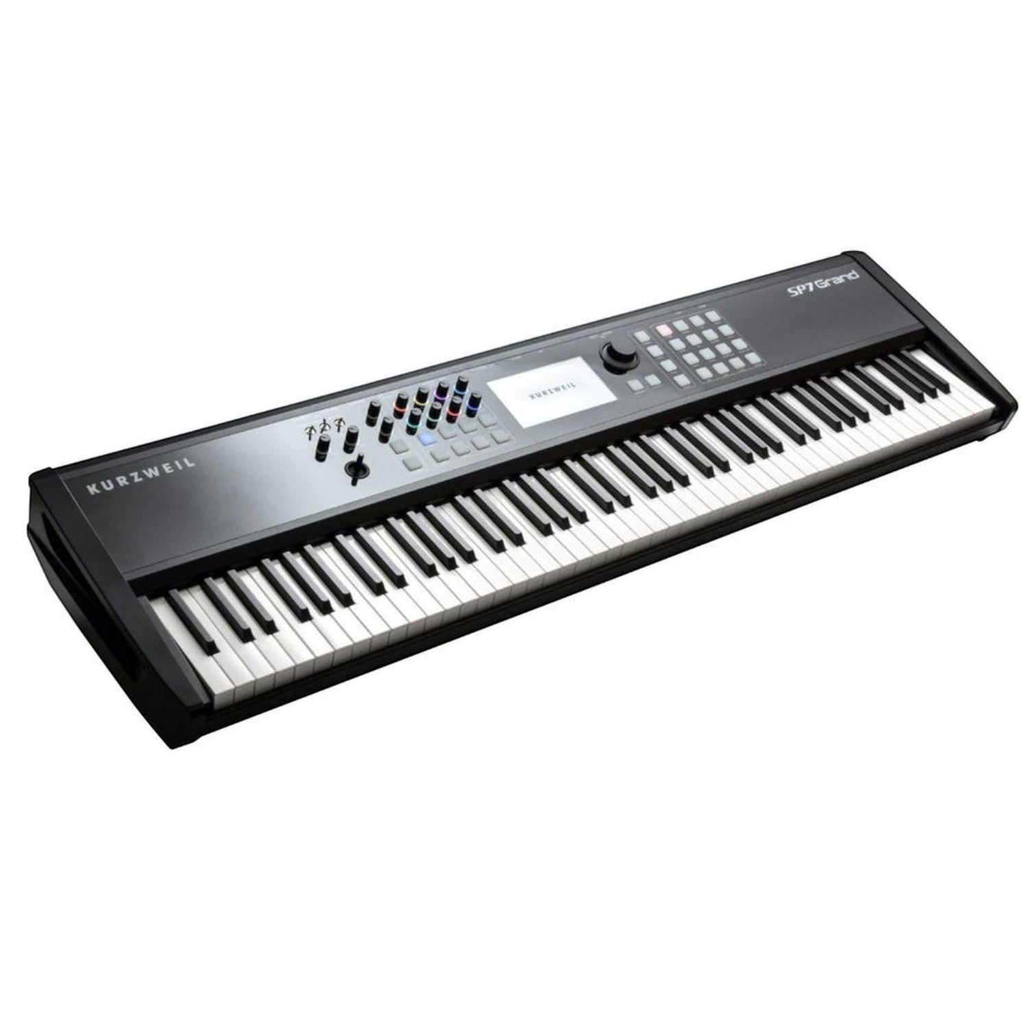 Đàn piano điện sân khấu Kurzweil SP7 Grand 88 phím màu đen tại Tân Nhạc Cụ với màn hình cảm ứng và núm xoay điều khiển
