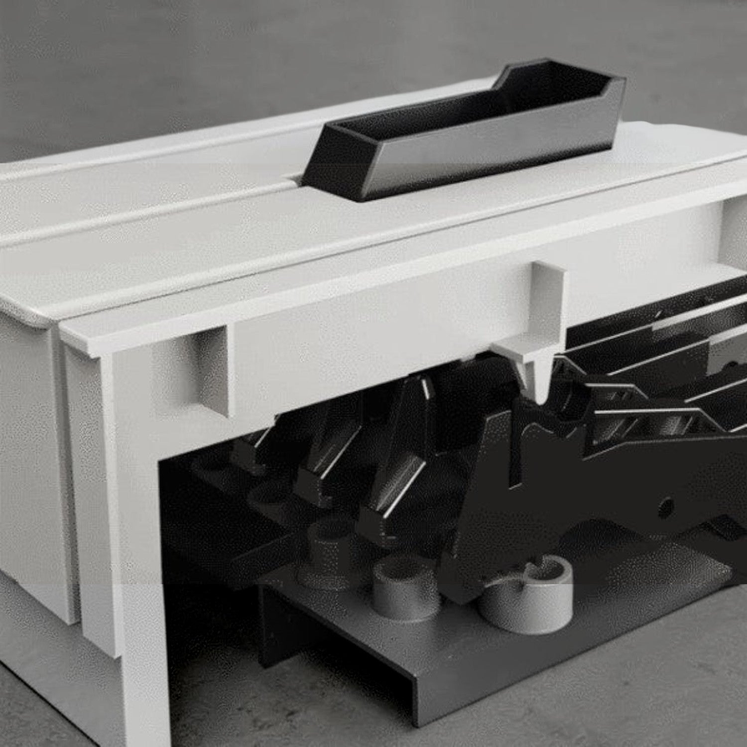Cơ chế bàn phím WKJ-03 ba cảm biến với búa cân bằng bên trong đàn piano điện Nux NPK200 tại TÂN NHẠC CỤ