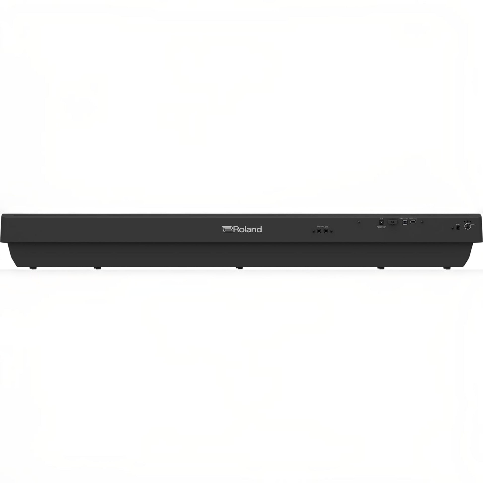 Mặt sau đàn piano điện Roland FP-30X màu đen với các cổng kết nối tại Tân Nhạc Cụ