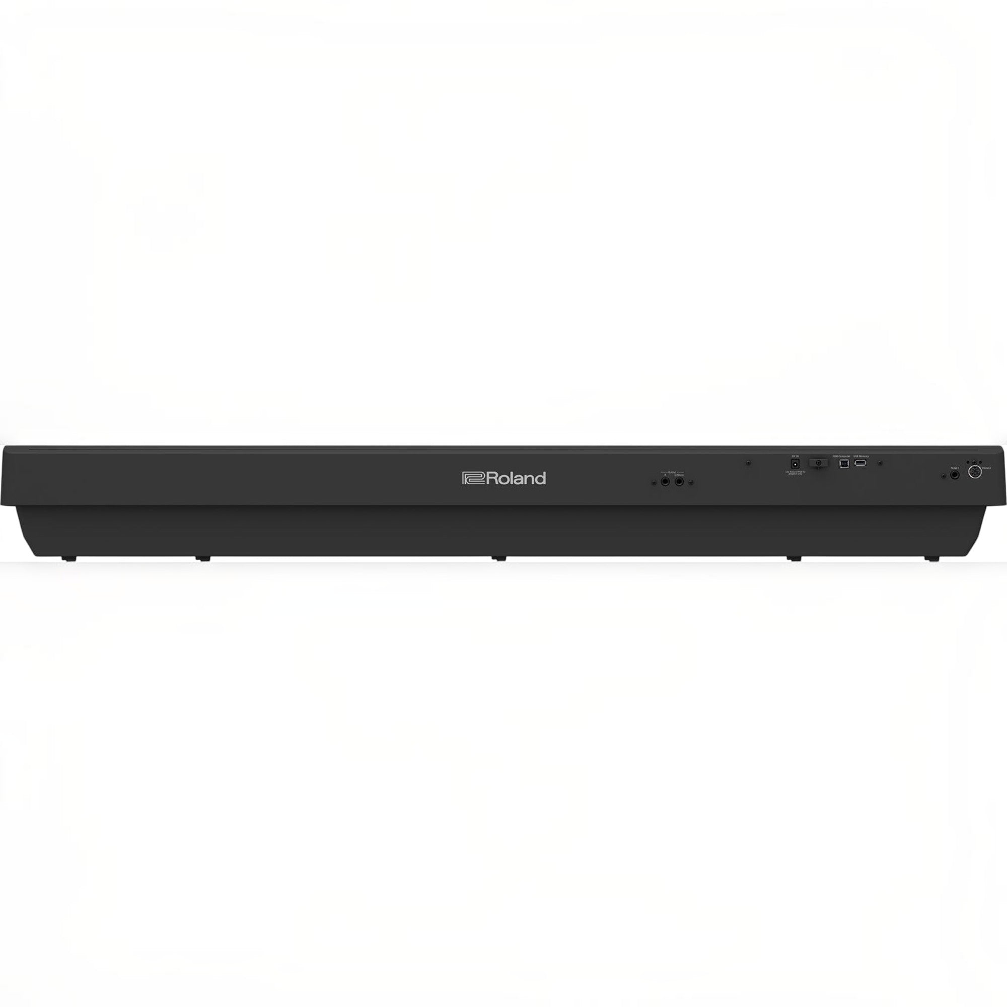 Mặt sau đàn piano điện Roland FP-30X màu đen với các cổng kết nối tại Tân Nhạc Cụ