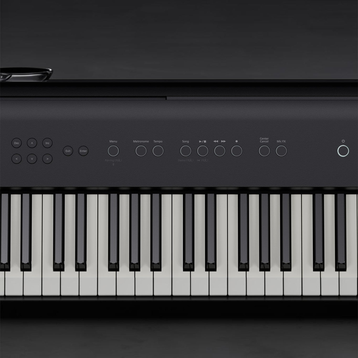 Bàn phím và bảng điều khiển đàn piano điện TÂN NHẠC CỤ Roland FP-E50 màu đen với các nút chức năng rõ ràng