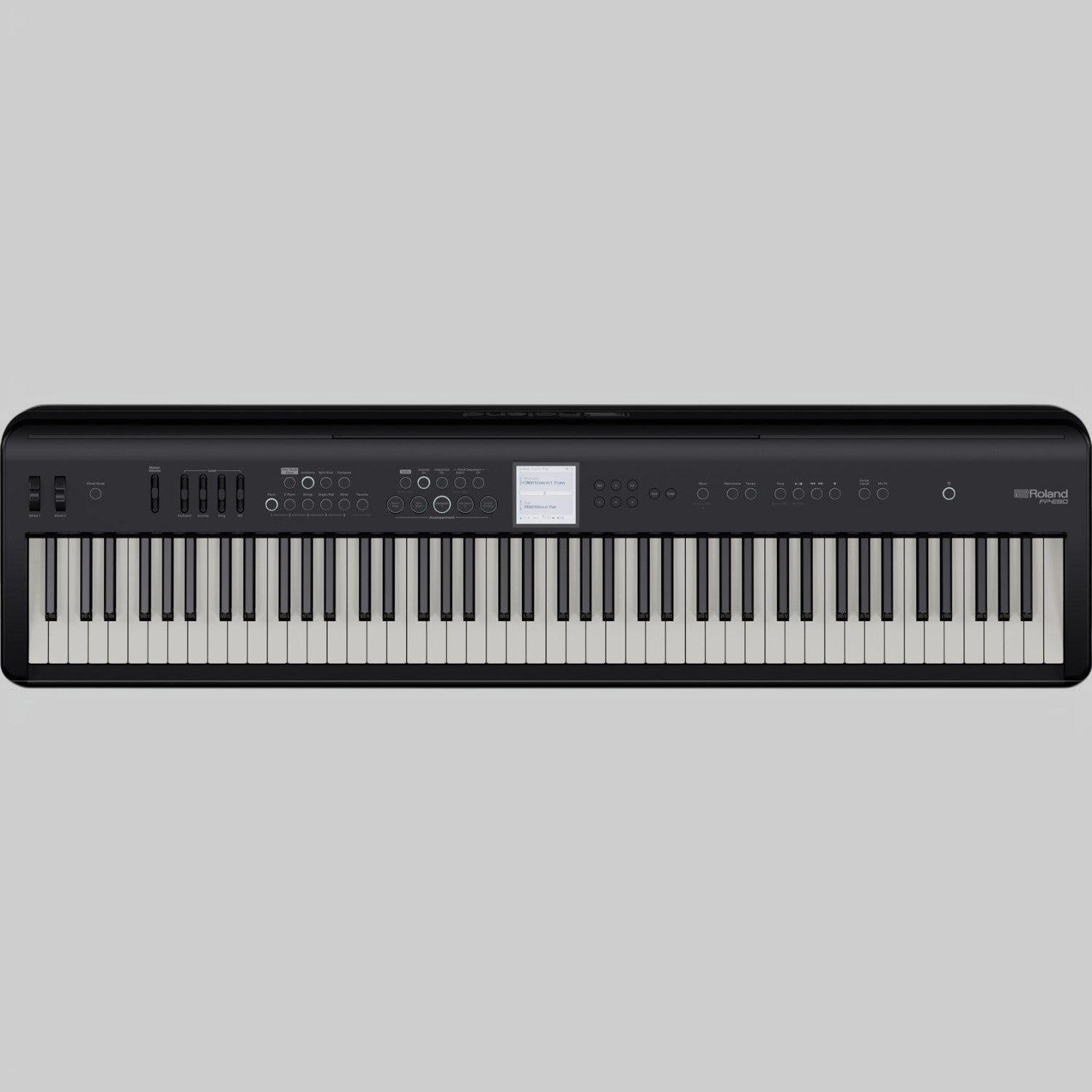 Đàn piano điện TÂN NHẠC CỤ Roland FP-E50 màu đen với 88 phím búa PHA-4 và bảng điều khiển đa năng