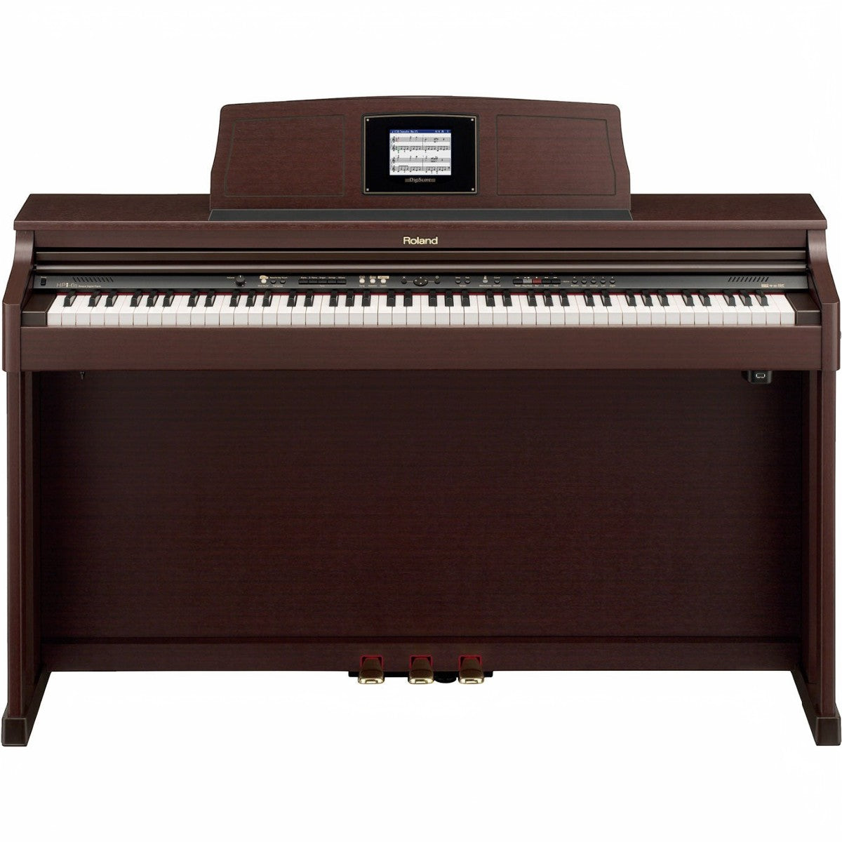 Đàn piano điện Roland HPi6S màu nâu gỗ với màn hình DigiScore tương tác tại Tân Nhạc Cụ