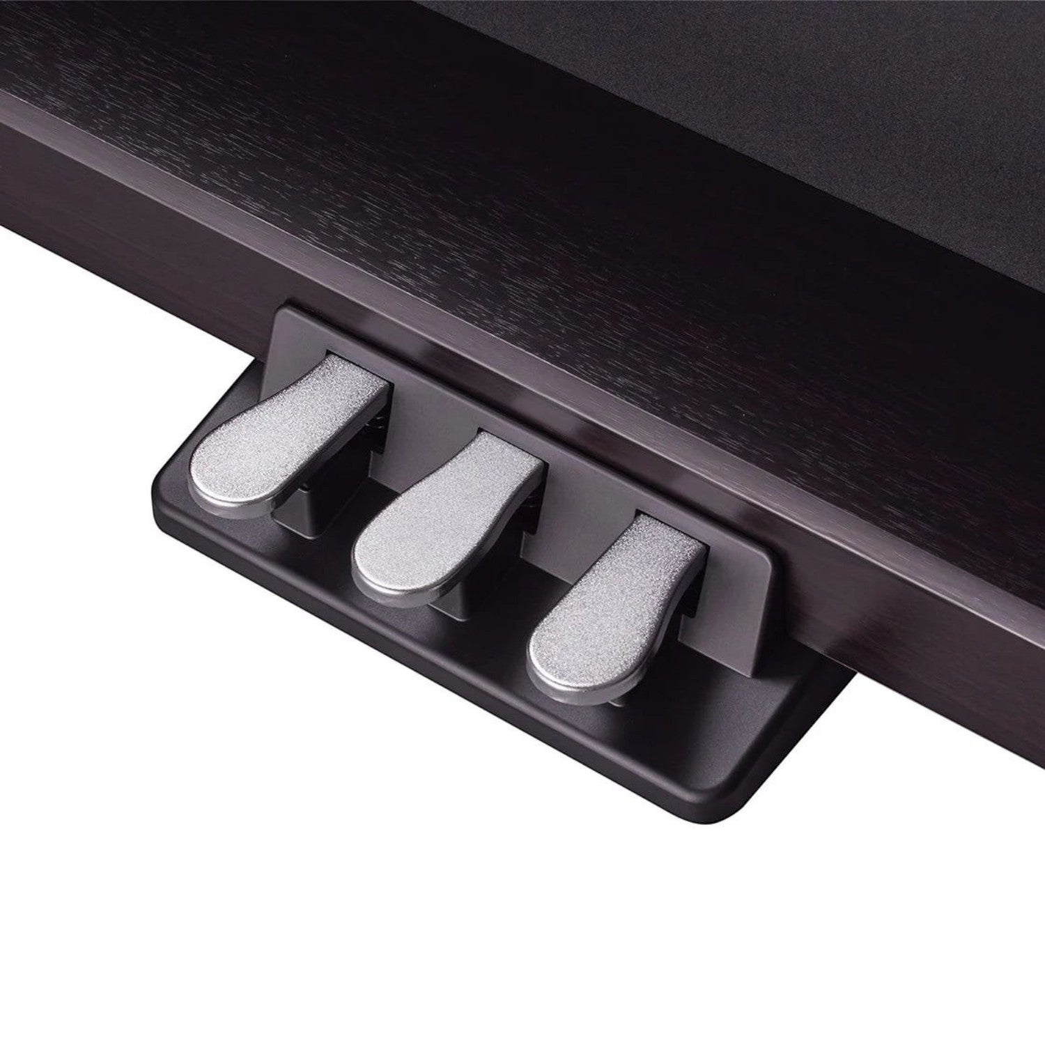 Bộ ba bàn đạp kim loại màu bạc trên đàn piano điện Roland RP30 tại TÂN NHẠC CỤ