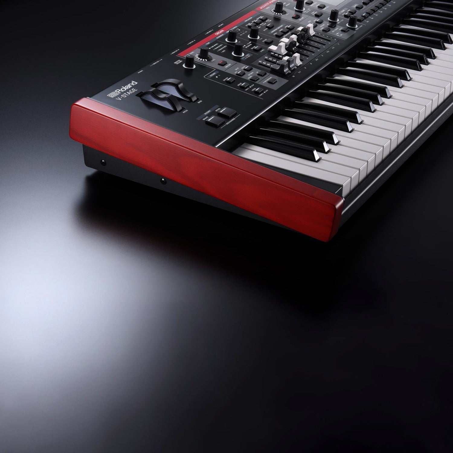 Đàn piano điện Roland V-Stage 76 tại TÂN NHẠC CỤ với thiết kế phím waterfall, vỏ kim loại và bảng điều khiển chuyên nghiệp