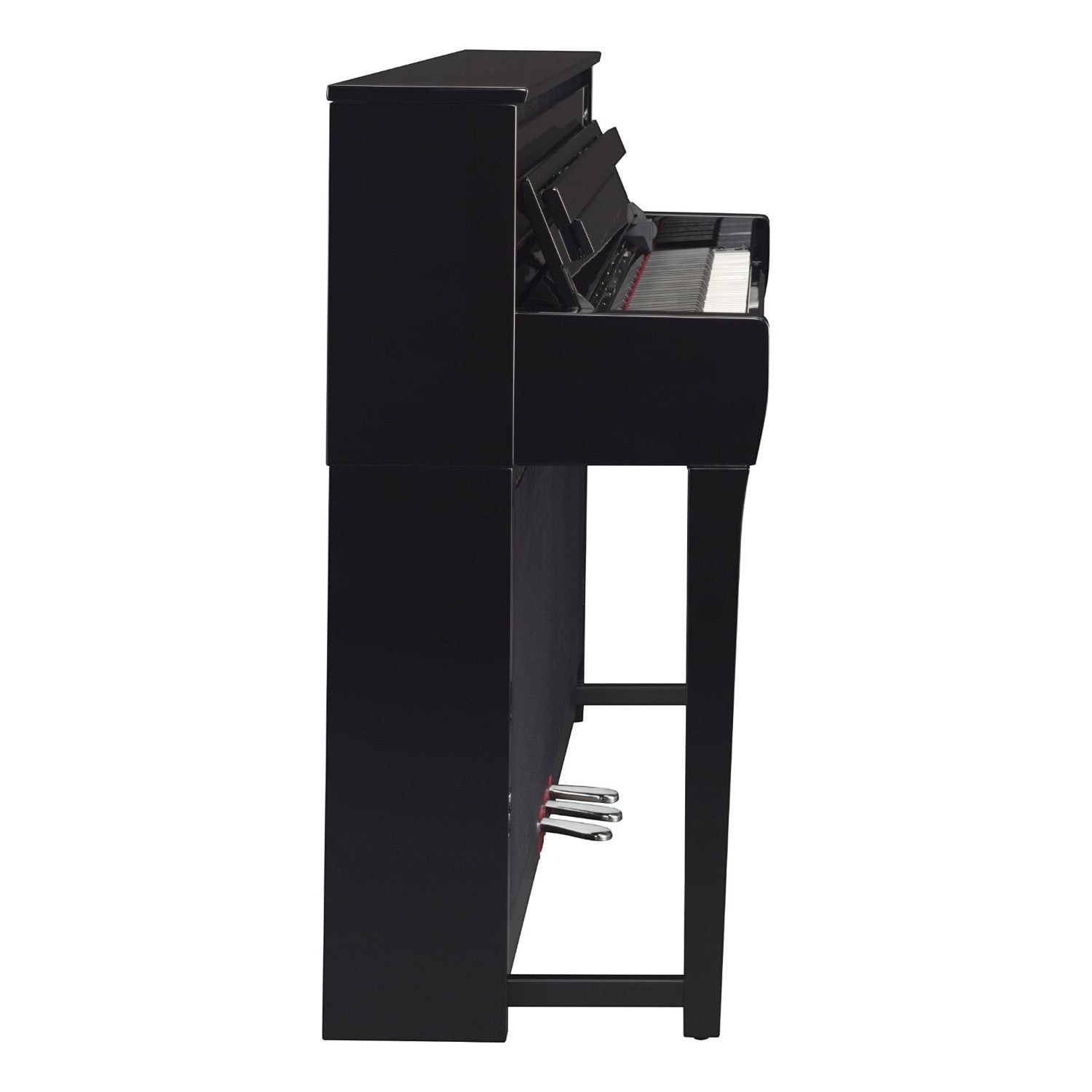 Đàn piano điện TÂN NHẠC CỤ Yamaha CLP-685 màu đen bóng, dáng tủ sang trọng với bàn phím GrandTouch cao cấp.