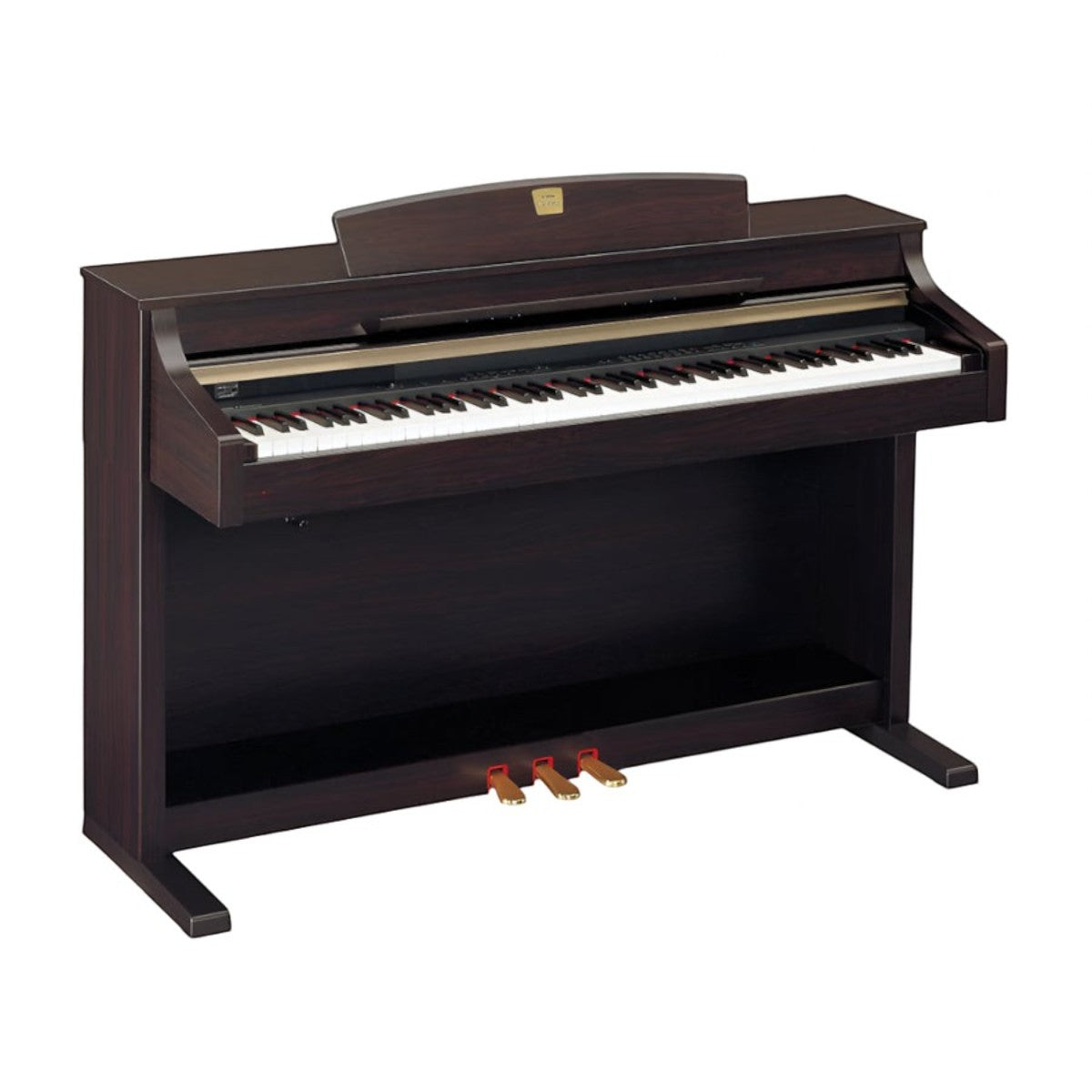 Đàn piano điện TÂN NHẠC CỤ Yamaha CLP340 màu gỗ nâu sang trọng với bàn phím GH3 giả ngà và hệ 3 pedal