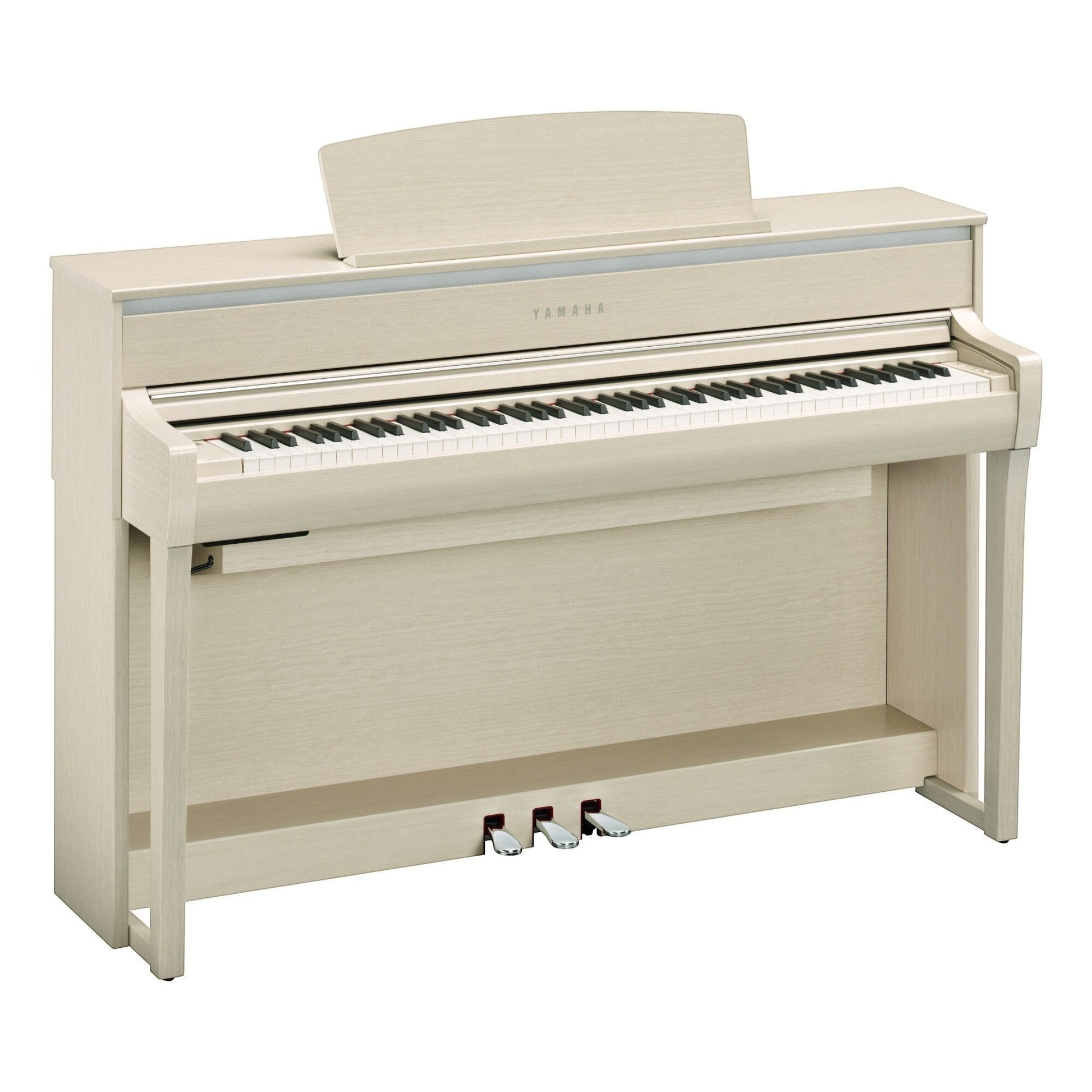 Đàn piano điện Yamaha CLP-775 màu gỗ sáng tại TÂN NHẠC CỤ, thiết kế dáng tủ sang trọng với bàn phím gỗ GrandTouch cao cấp.