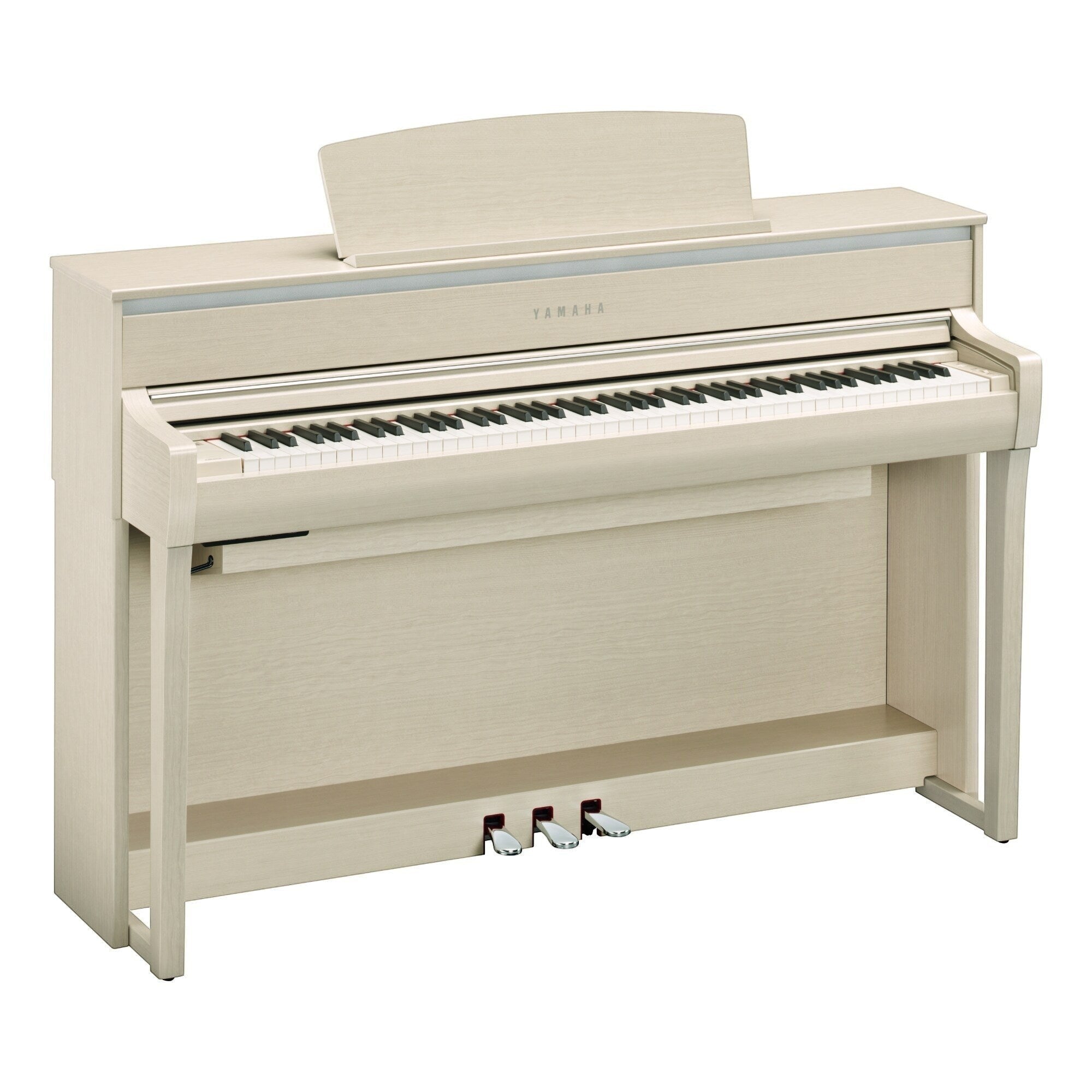 Đàn piano điện Yamaha CLP-775 màu gỗ sáng tại TÂN NHẠC CỤ, thiết kế dáng tủ sang trọng với bàn phím gỗ GrandTouch cao cấp.