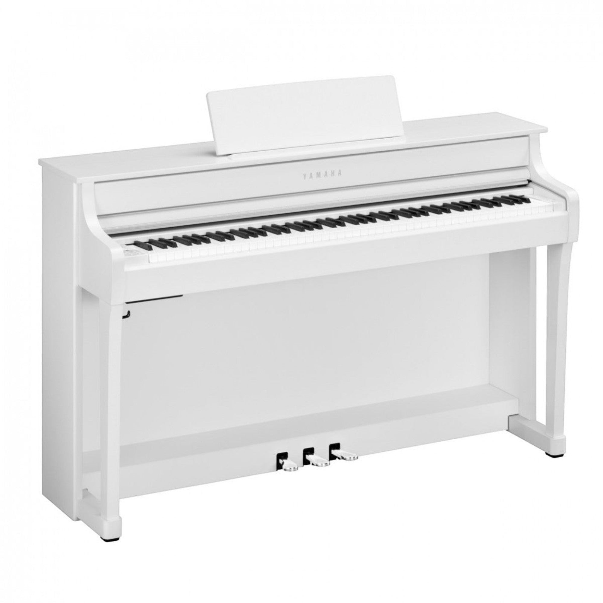 Đàn piano điện TÂN NHẠC CỤ Yamaha CLP-835 màu trắng sang trọng với thiết kế dáng tủ đứng hiện đại
