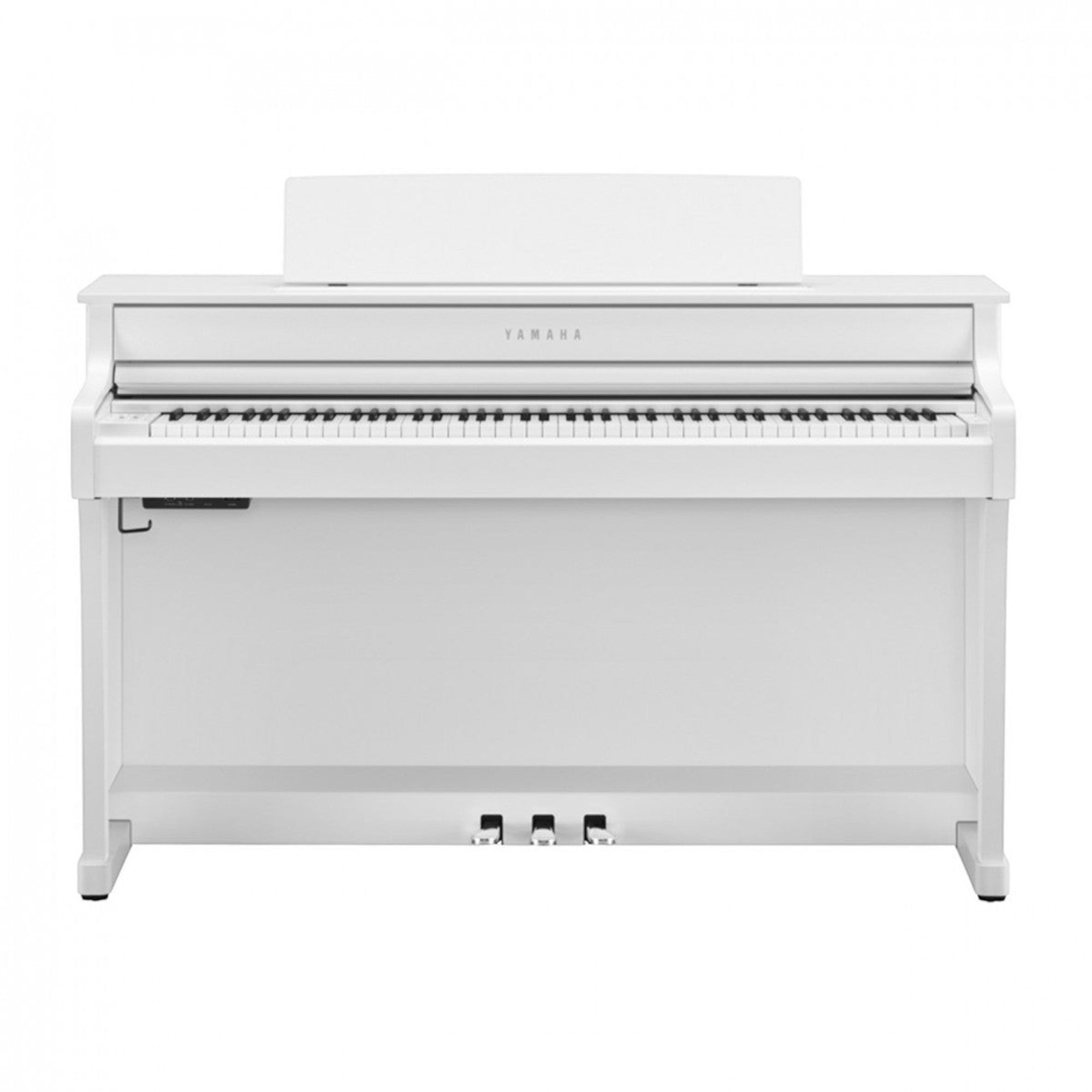 Đàn piano điện TÂN NHẠC CỤ Yamaha CLP-845 màu trắng sang trọng với bàn phím gỗ GrandTouch-S và thiết kế tủ đứng