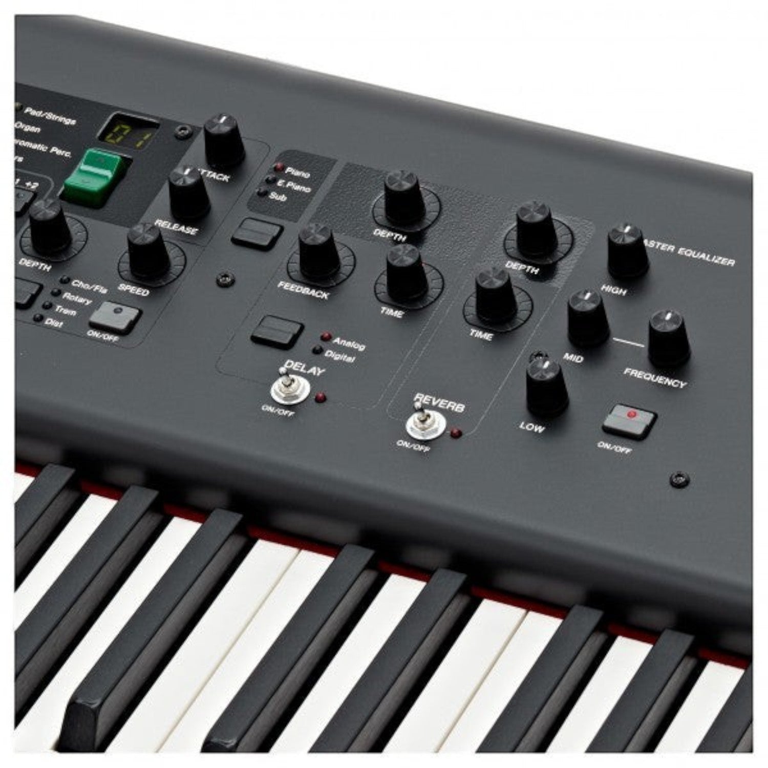 Bảng điều khiển núm vặn trực tiếp trên đàn piano điện biểu diễn Yamaha CP88 tại TÂN NHẠC CỤ