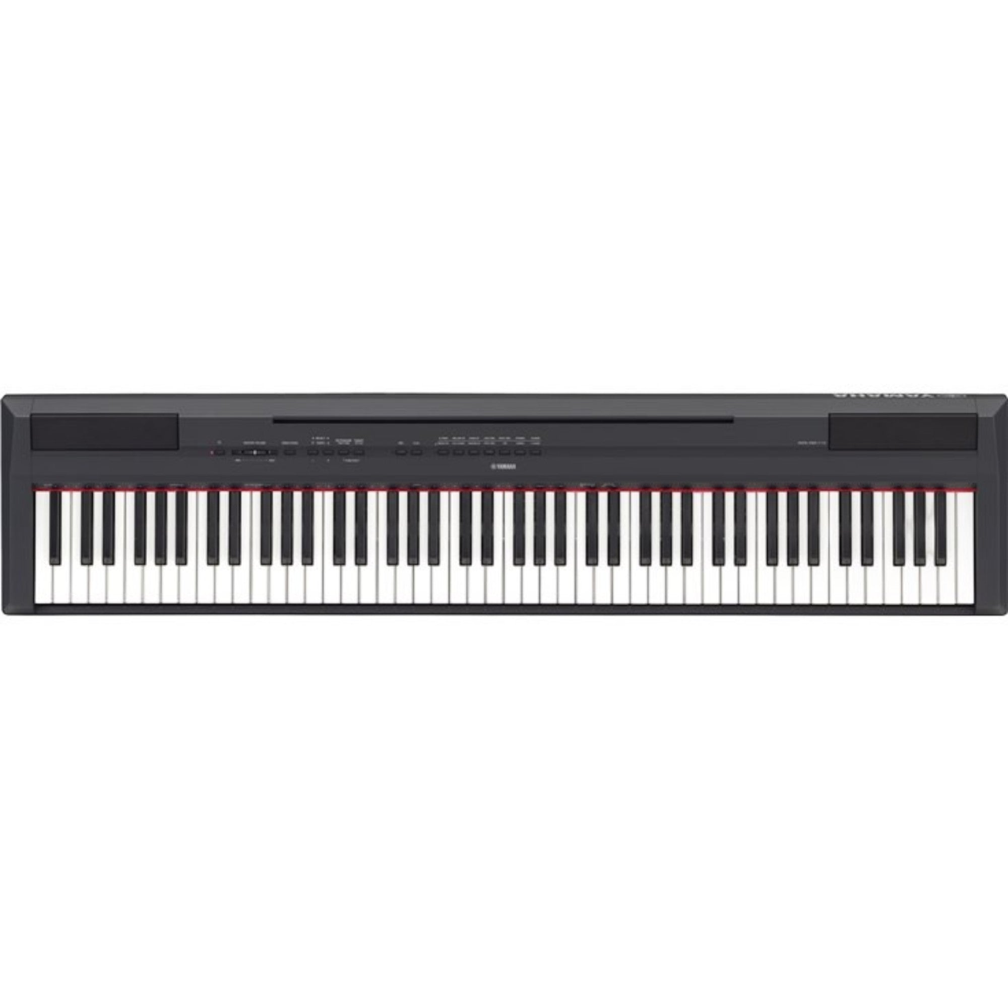 Đàn piano điện TÂN NHẠC CỤ Yamaha P-115 màu đen với 88 phím GHS, thiết kế gọn nhẹ, chuyên dụng cho luyện tập.
