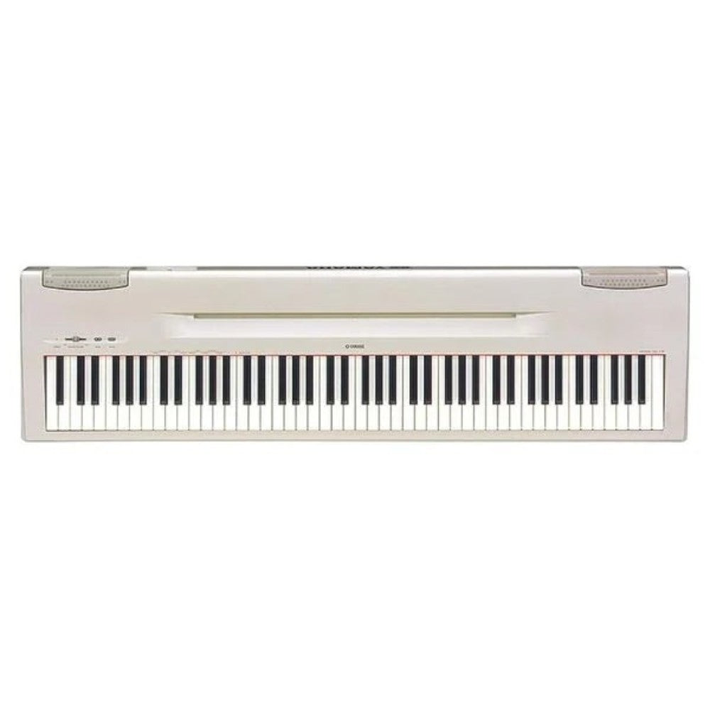 Đàn piano điện TÂN NHẠC CỤ Yamaha P60S màu bạc với 88 phím búa chia lực, thiết kế gọn nhẹ cho người mới học