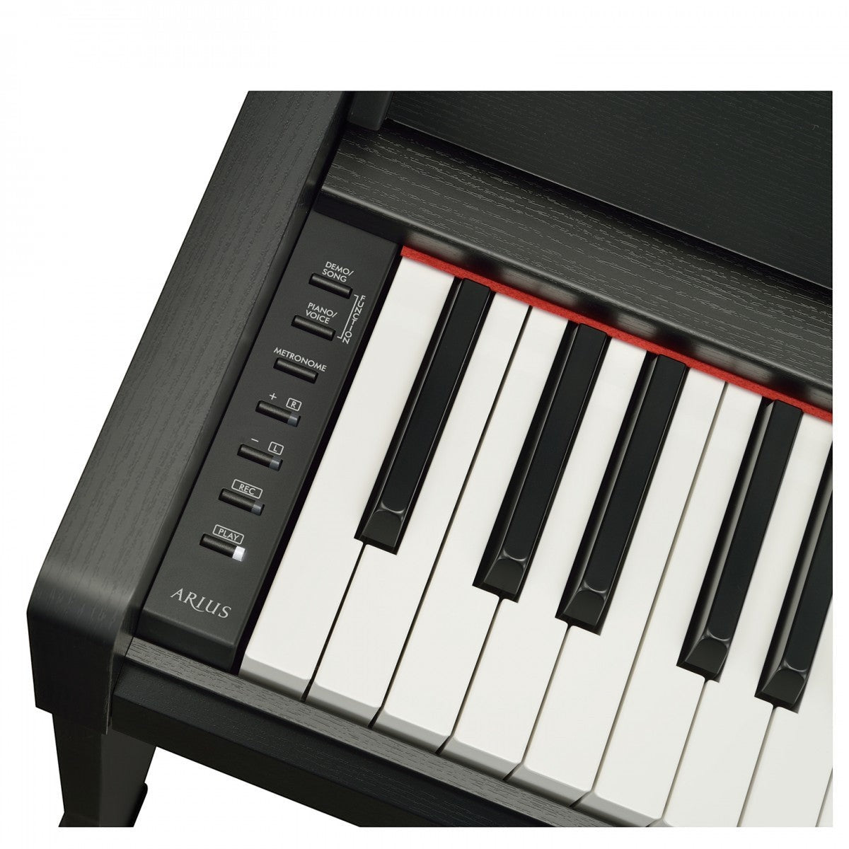 Bàn phím đàn piano điện TÂN NHẠC CỤ Yamaha YDP-S35 với các nút điều khiển chức năng và phím búa GHS màu đen