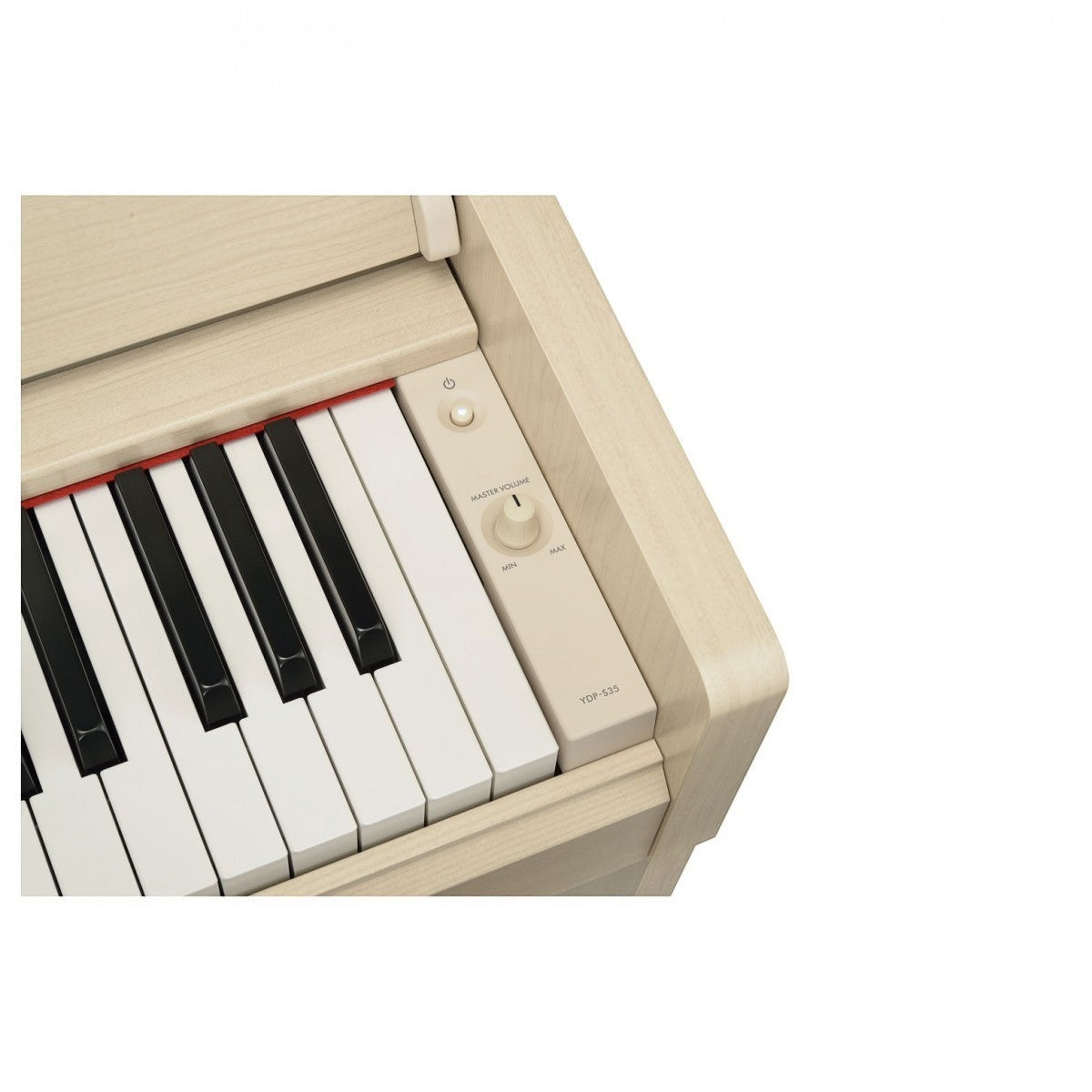 Cận cảnh bàn phím và bảng điều khiển âm lượng của đàn piano điện Yamaha YDP-S35 tại TÂN NHẠC CỤ
