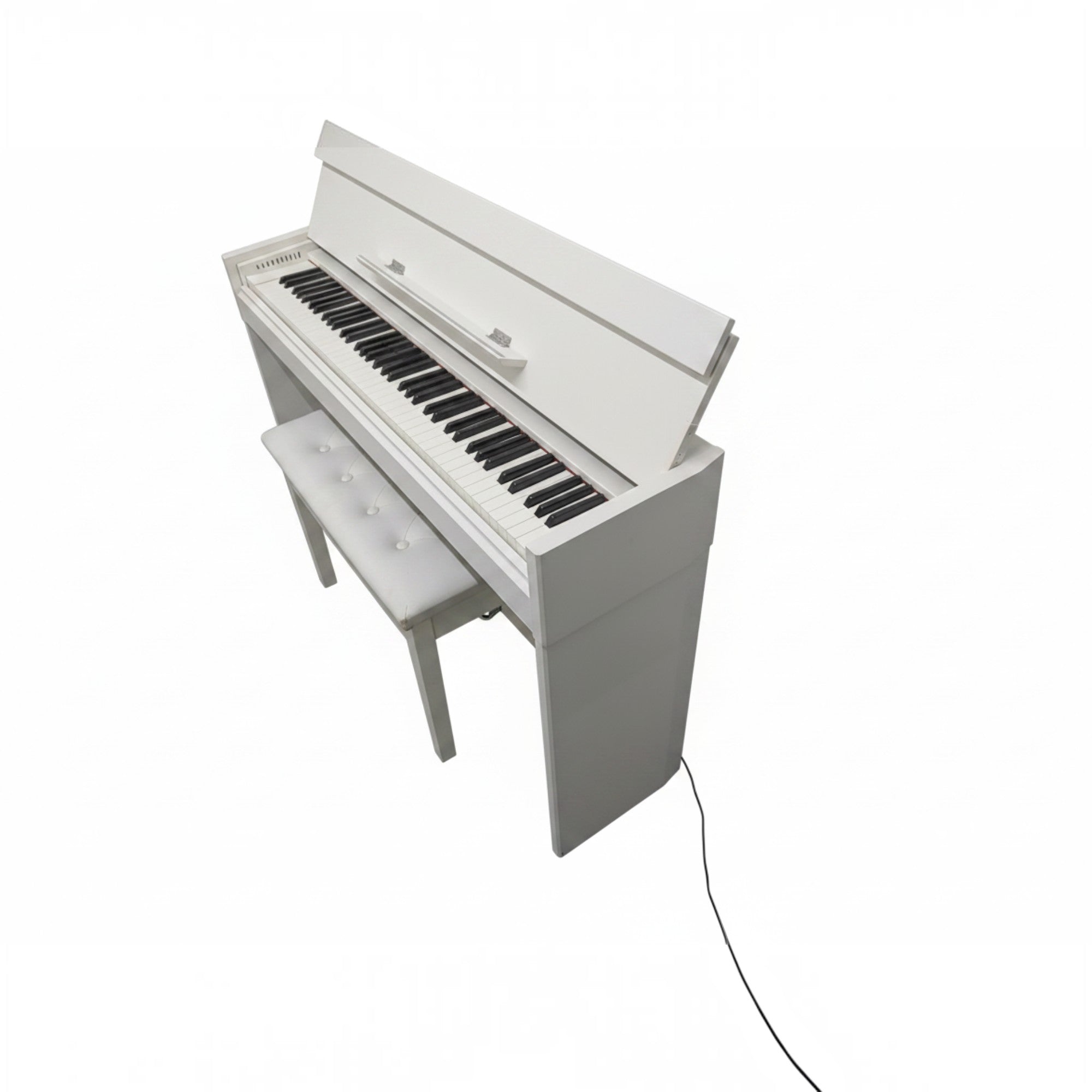 Đàn piano điện TÂN NHẠC CỤ Yamaha YDP-S52 màu trắng với thiết kế dáng tủ mỏng gọn và ghế ngồi đi kèm