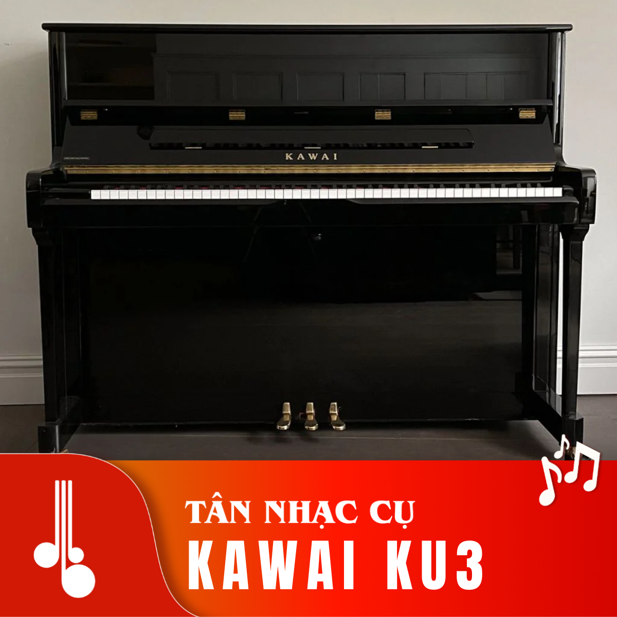 Đàn Piano Cơ Upright Kawai KU3 - Qua Sử Dụng