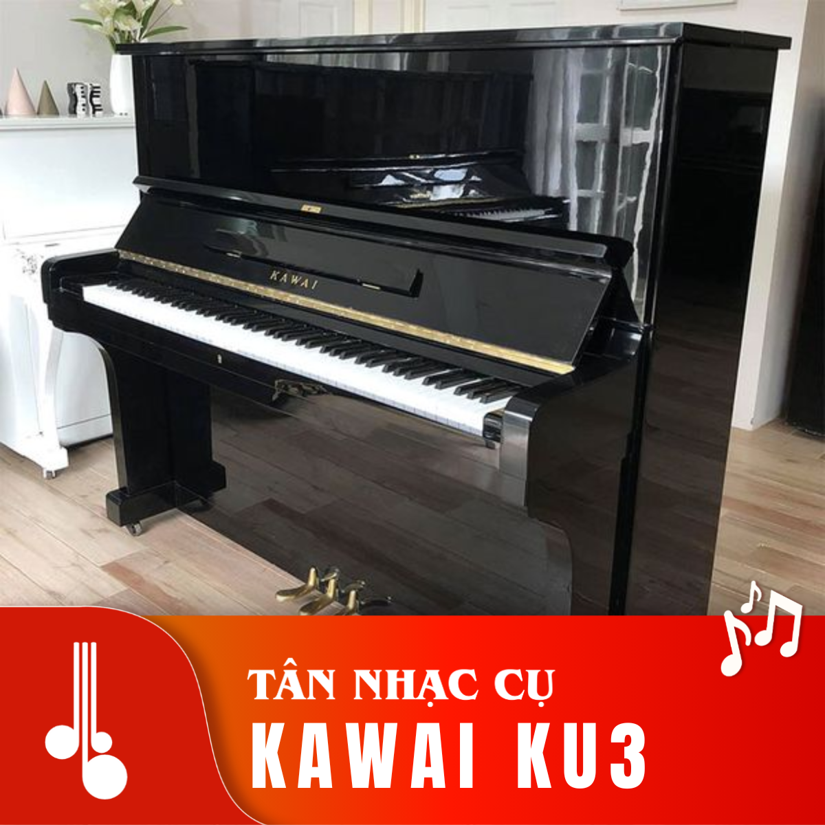 Đàn Piano Cơ Upright Kawai KU3 - Qua Sử Dụng