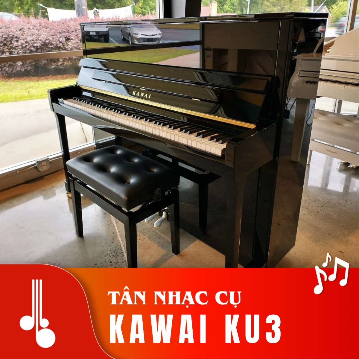 Đàn Piano Cơ Upright Kawai KU3 - Qua Sử Dụng