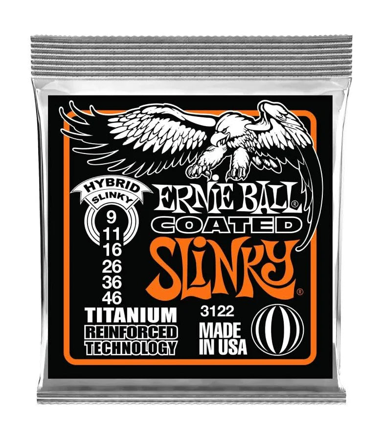 Dây Guitar Điện Ernie Ball Titanium RPS Coated Hybrid (9-46)