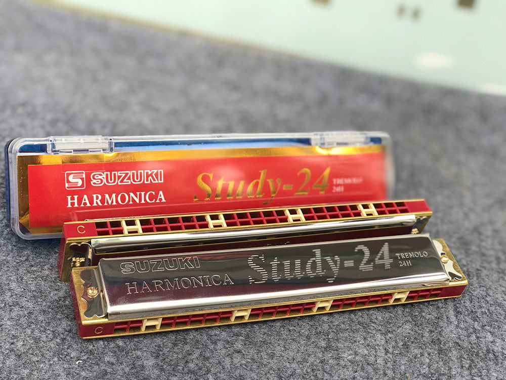 Kèn Harmonica Tremolo Suzuki Study 24