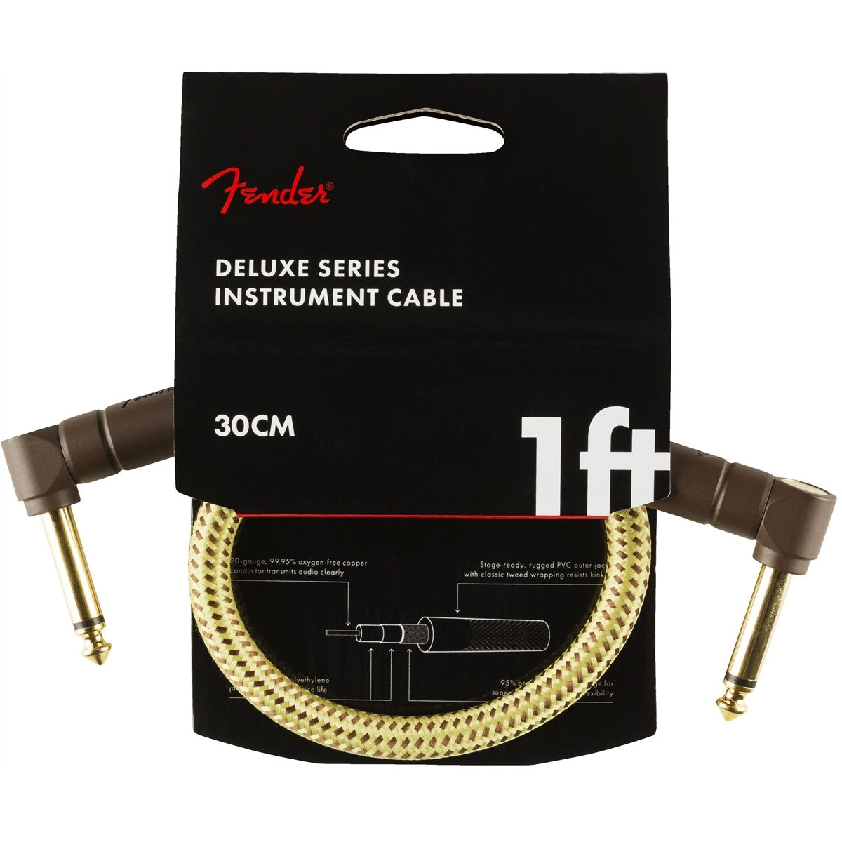 Dây Cáp Kết Nối Fender Deluxe Series Instrument Cable, Tweed - Việt Music