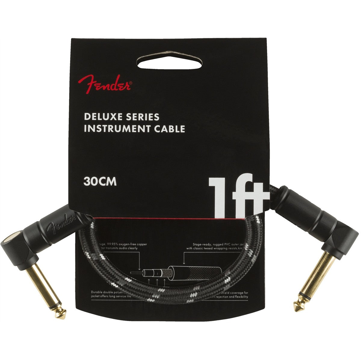 Dây Cáp Kết Nối Fender Deluxe Series Instrument Cable, Tweed - Việt Music