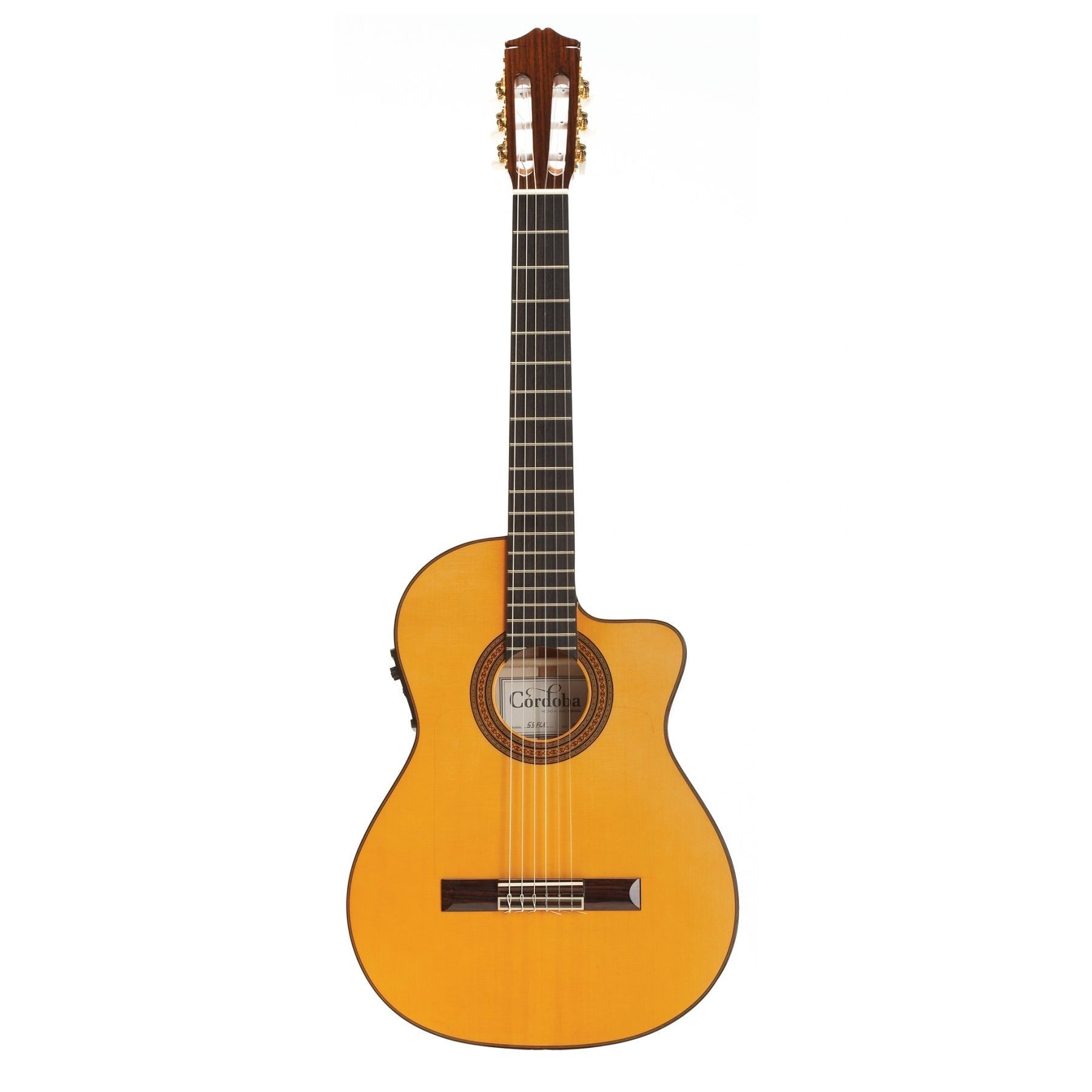 Đàn Guitar Classic Cordoba 55FCE Honey Amber Thinbody