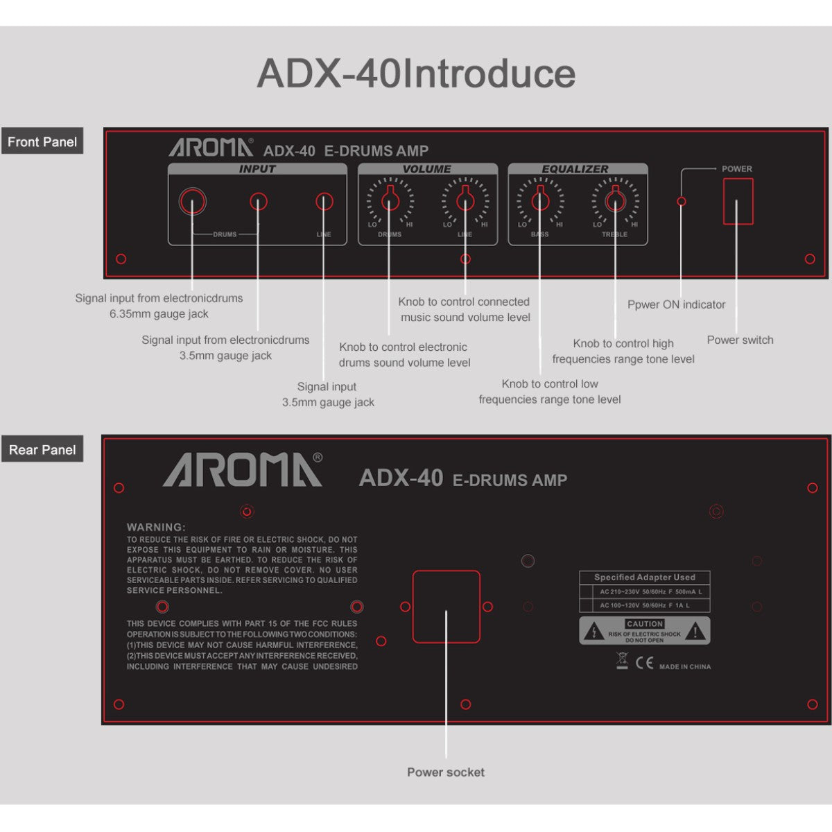 Amplifier Aroma ADX40, Combo - Việt Music