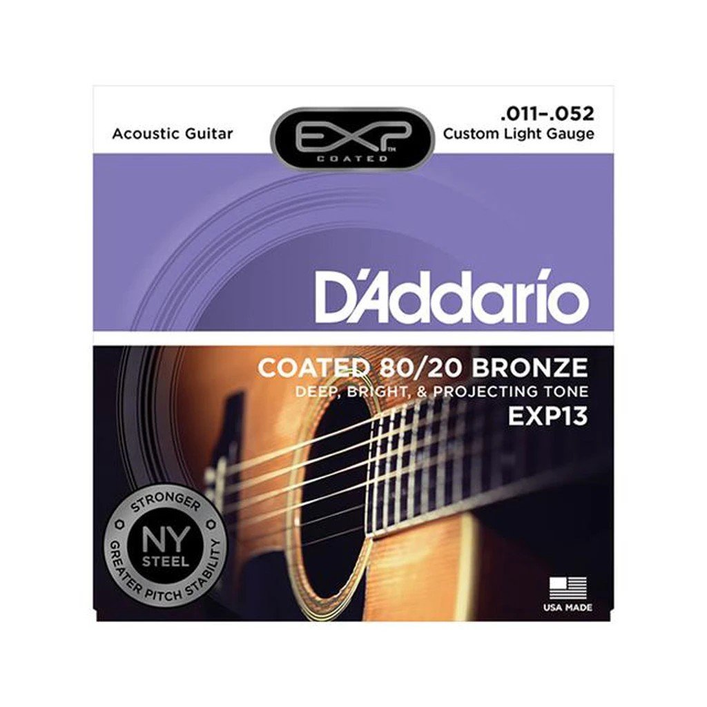 Dây Đàn Guitar Acoustic D'Addario Coated 80/20 Bronze - Việt Music