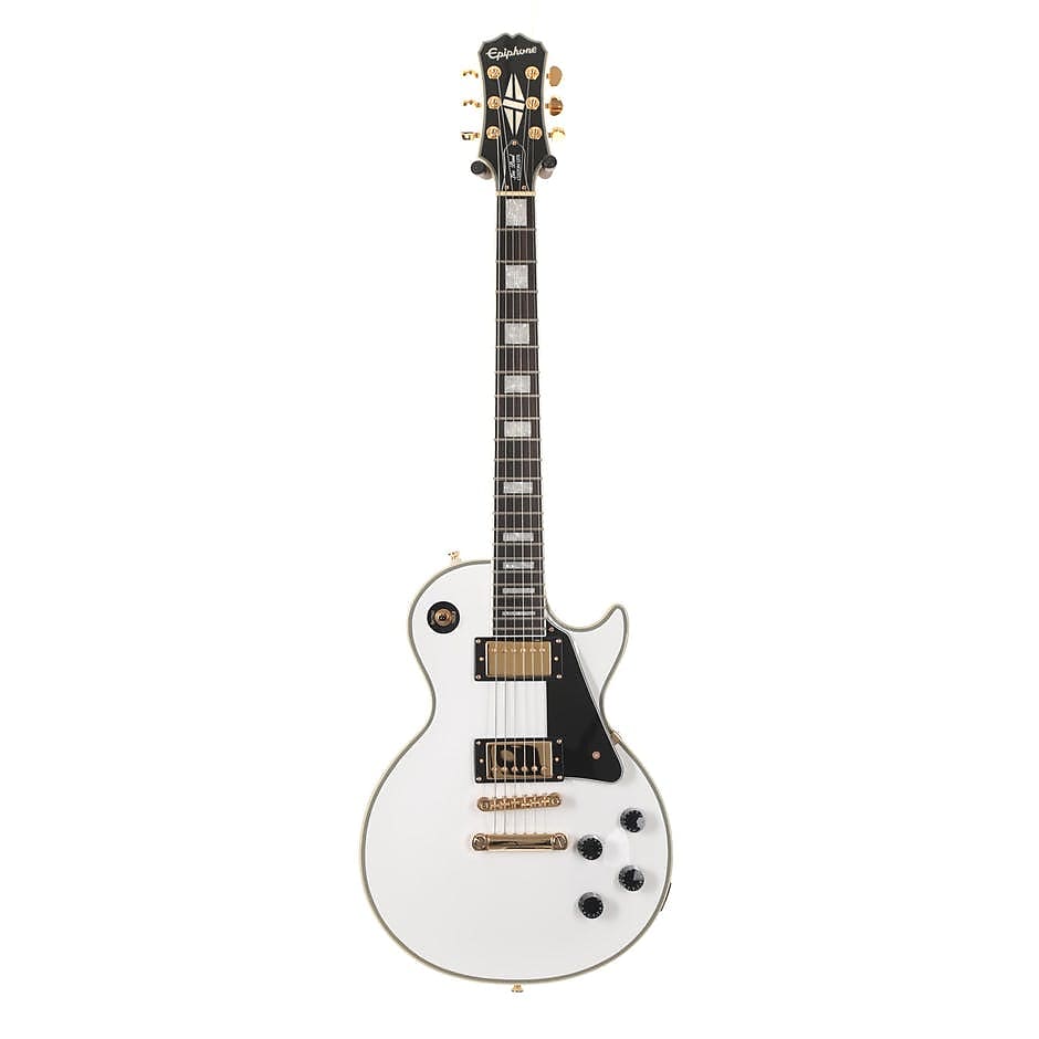 Đàn Guitar Điện Epiphone Limited Edition Les Paul Custom Pro, Arctic White - Việt Music