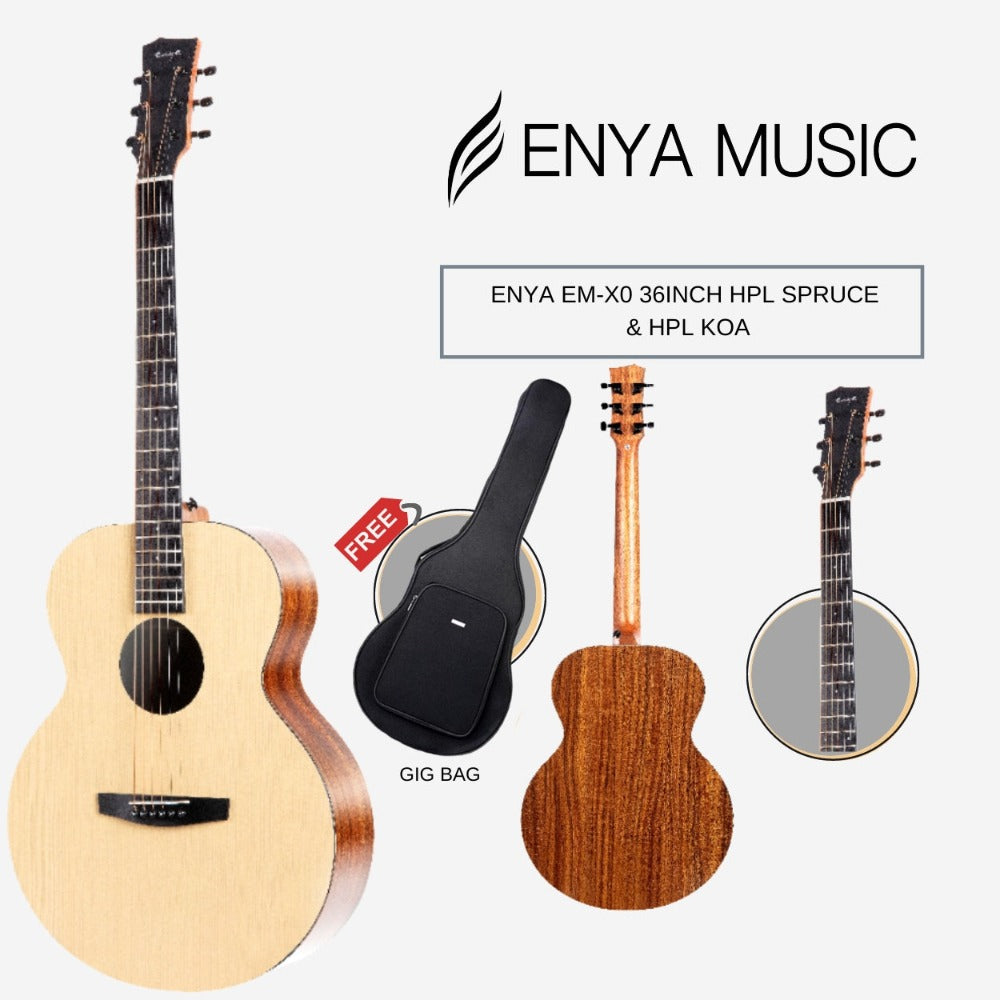 Đàn Guitar Acoustic Enya EM-X0 EQ - Việt Music