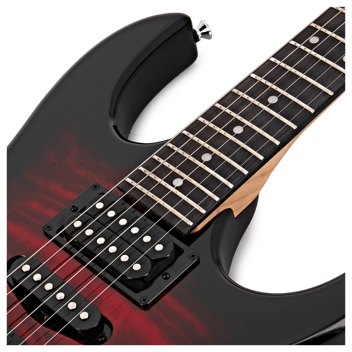 Đàn Guitar Điện Ibanez GIO GRX70QA, Transparent Red Burst