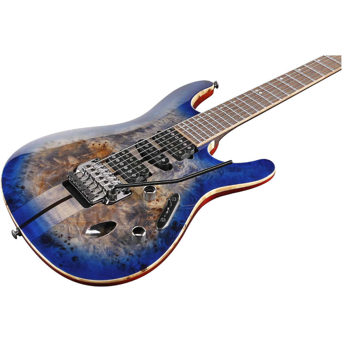 Đàn Guitar Điện Ibanez Premium S1070PBZ, Cerulean Blue Burst - Việt Music