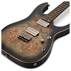 Đàn Guitar Điện Ibanez Premium RG1121PB, Charcoal Black Burst - Việt Music