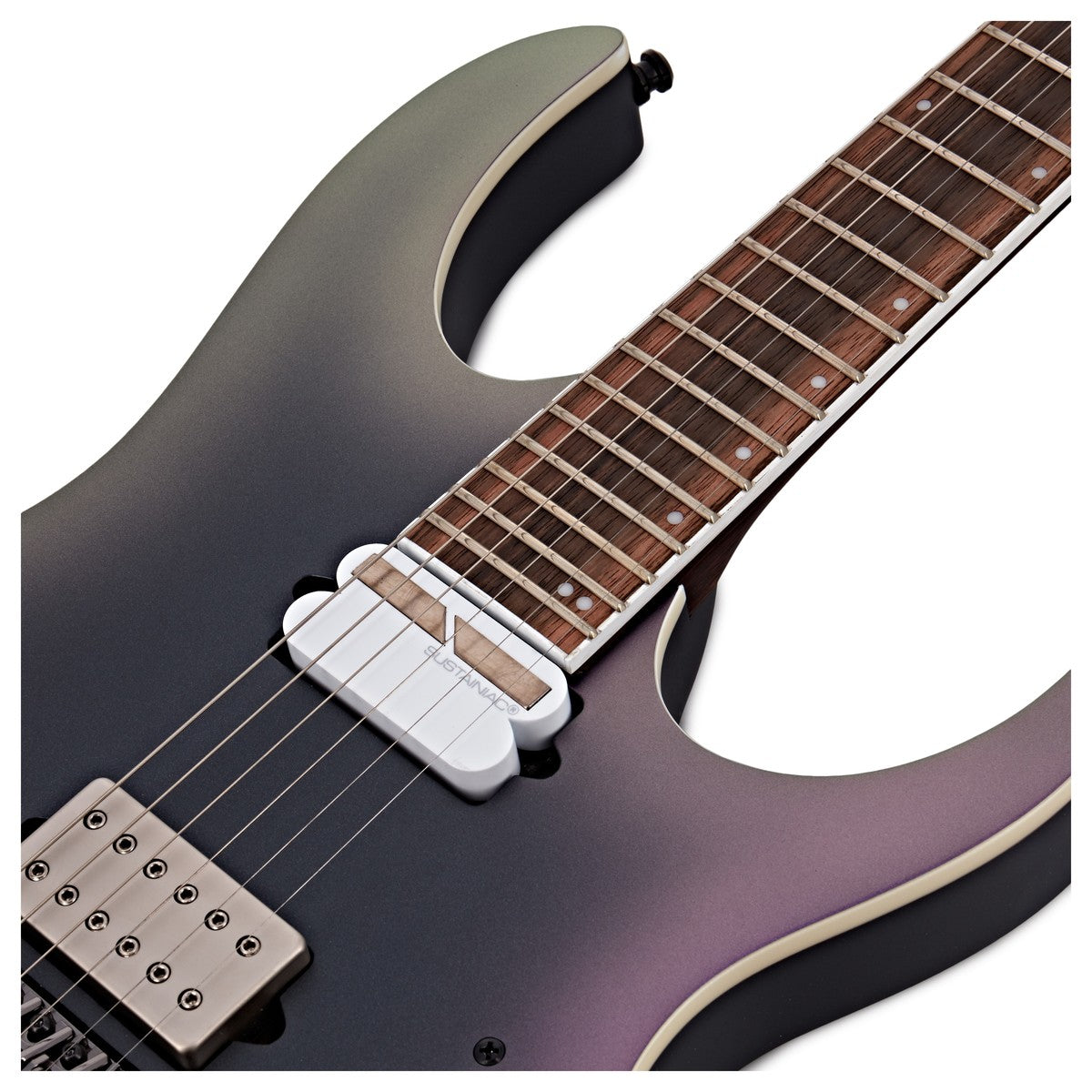 Đàn Guitar Điện Ibanez Axion Label RG60ALS, Black Aurora Burst Matte