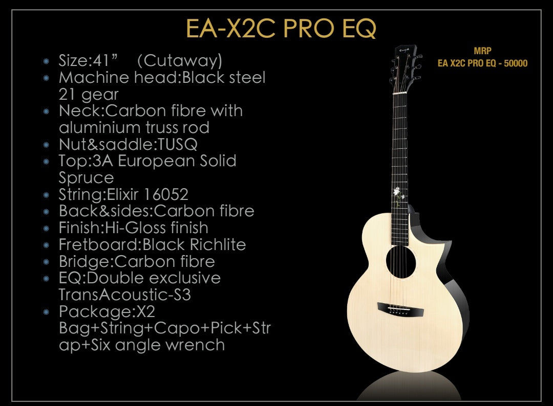 Đàn Guitar Acoustic Enya EA-X2C Pro EQ-Việt Music