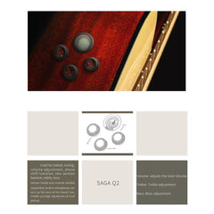Đàn Guitar Saga A1DCE Pro Acoustic