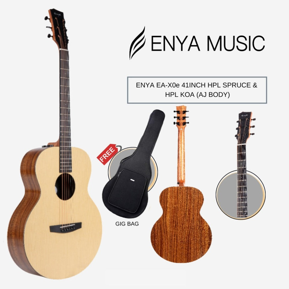 Đàn Guitar Acoustic Enya EA-X0 EQ - Việt Music
