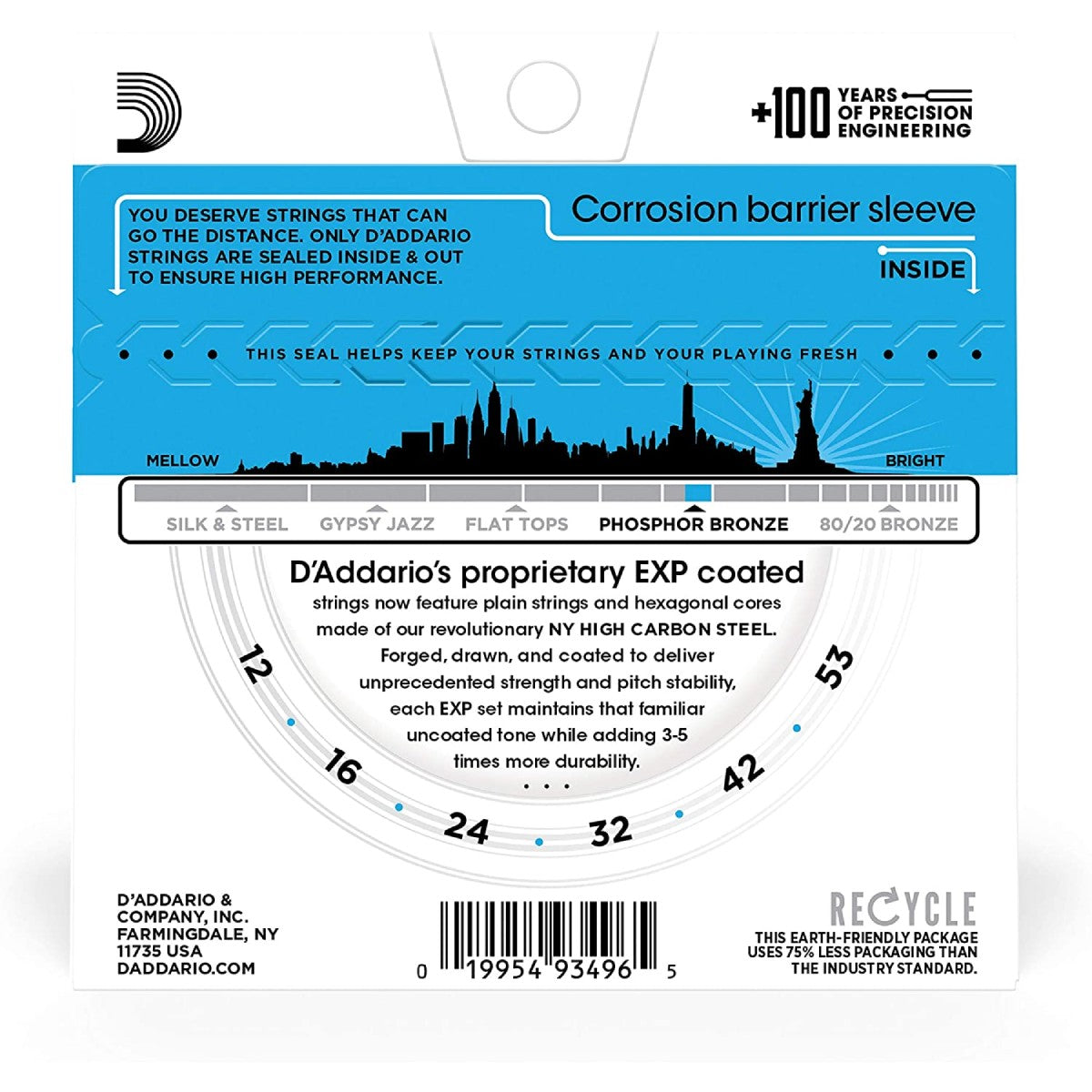 Dây Đàn Guitar Acoustic D'Addario Phosphor Bronze - Việt Music