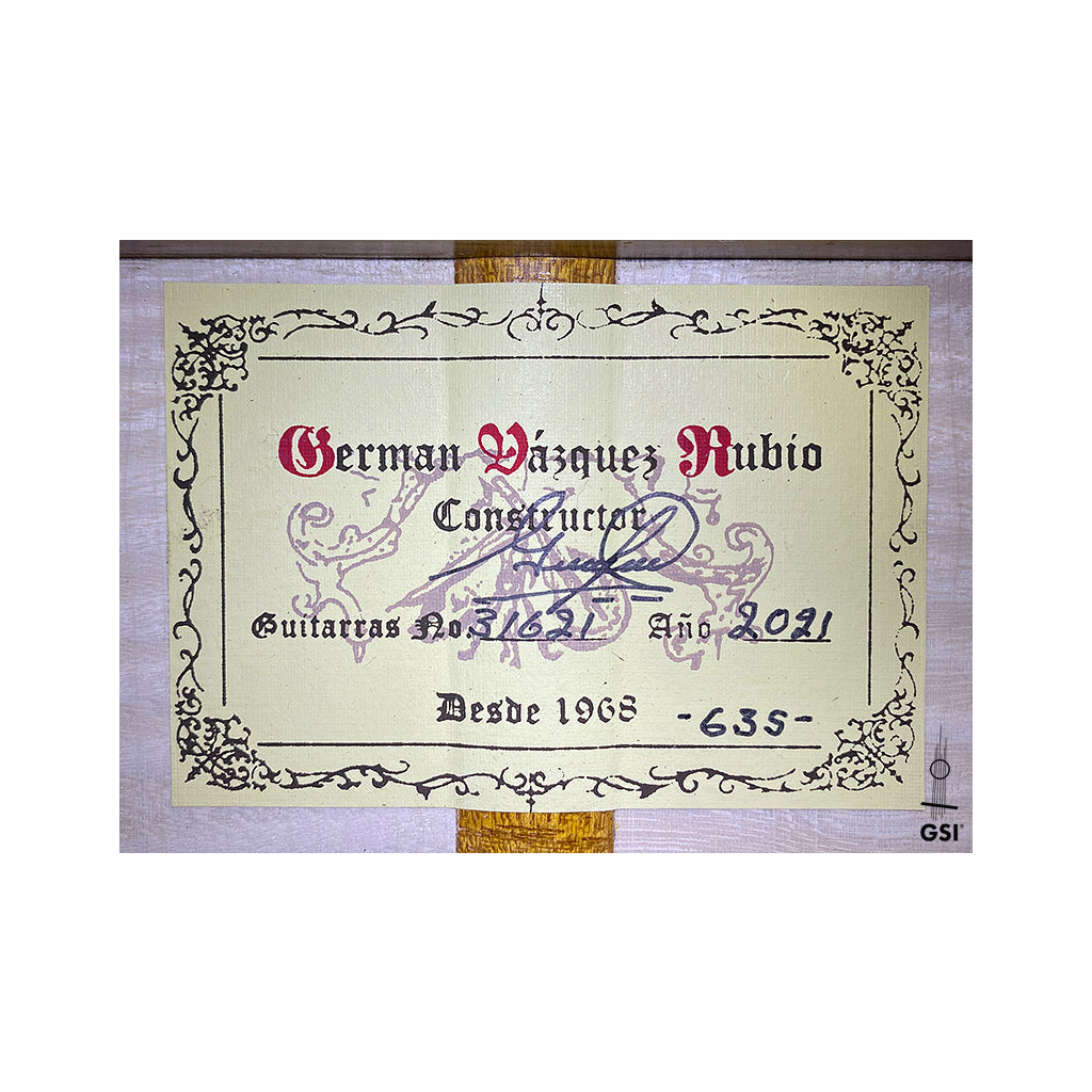 Đàn Guitar Classic 2021 German Vazquez Rubio Concert 635 SP/MP-Việt Music